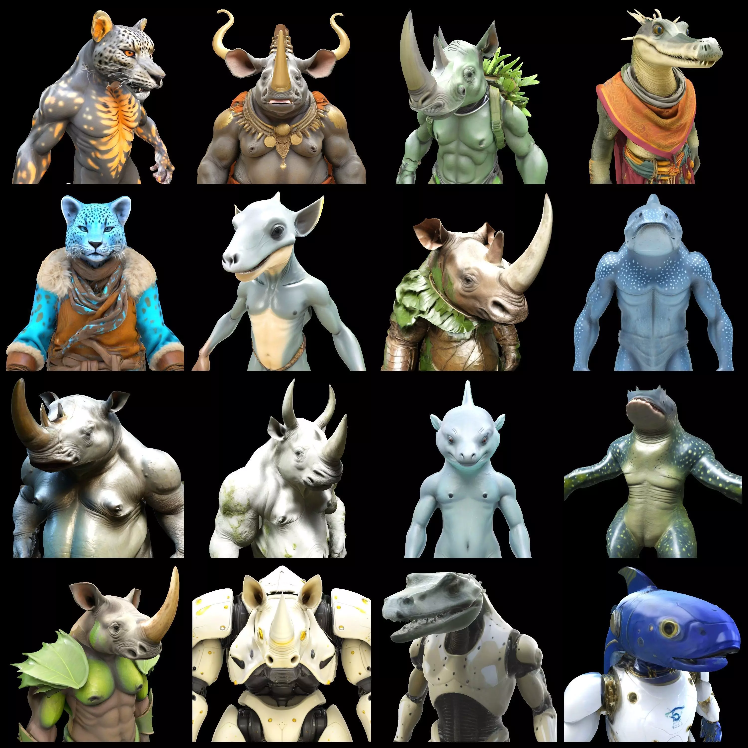 ZooMorphs Fantasy Creature Collection 3D print model