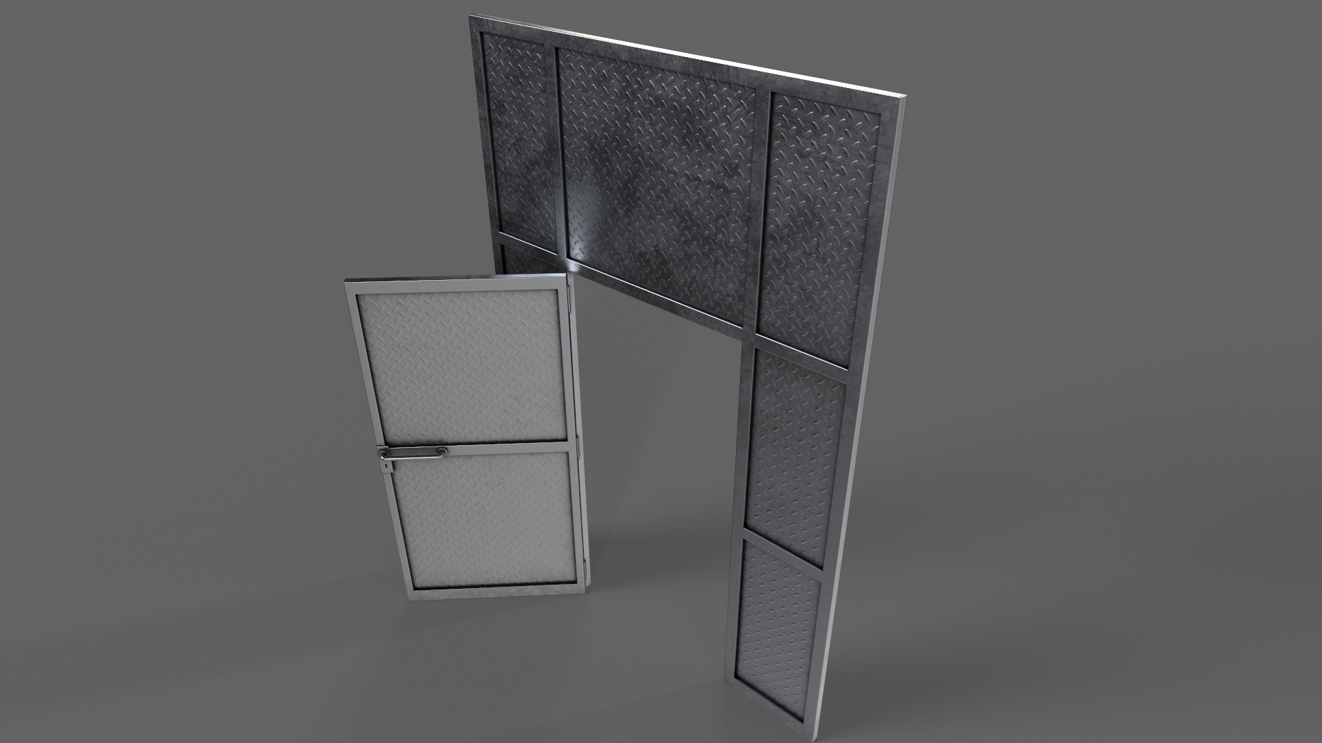 PBR Door Prison Cell 3D Model Collection_55