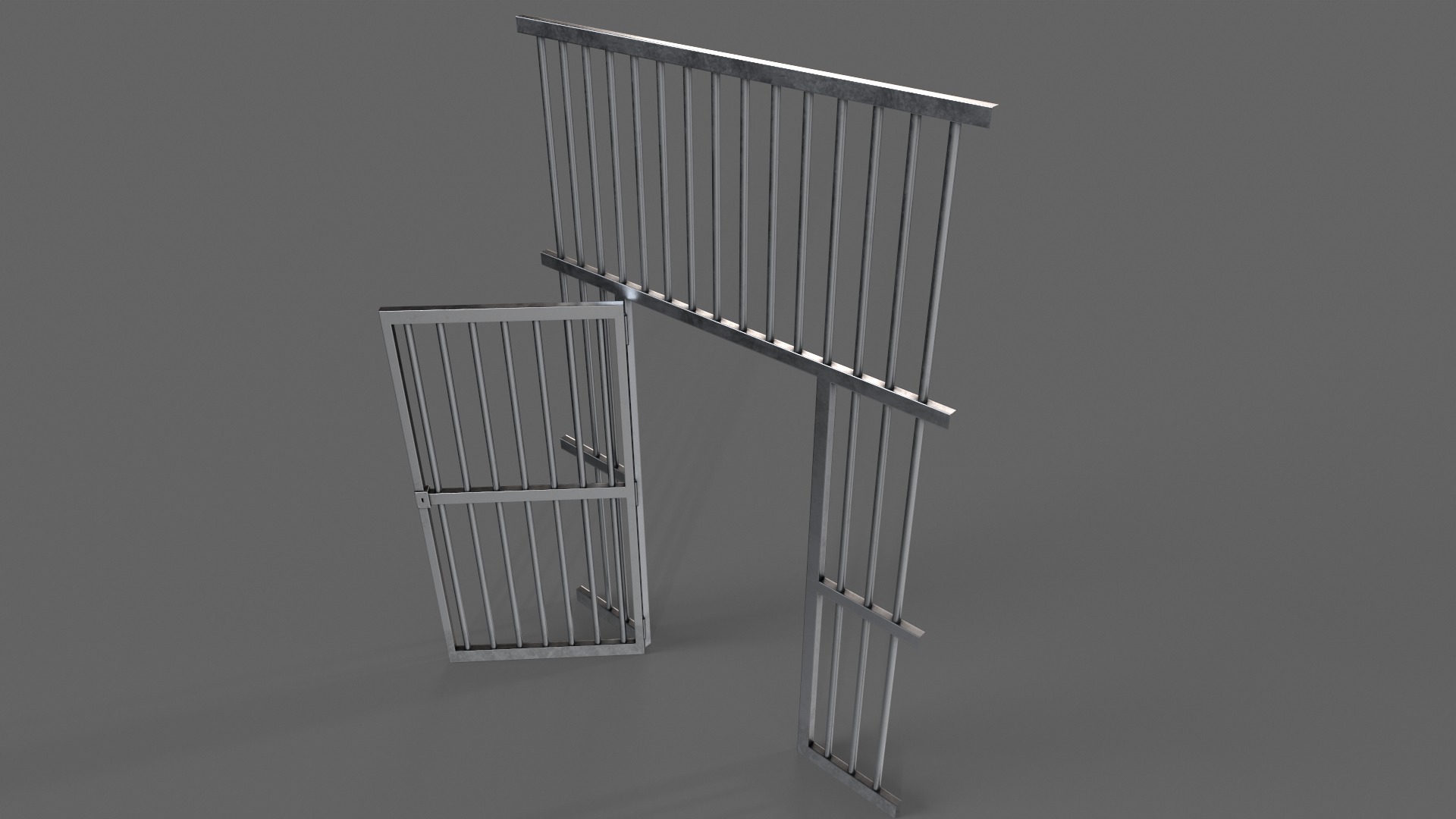 PBR Door Prison Cell 3D Model Collection_52
