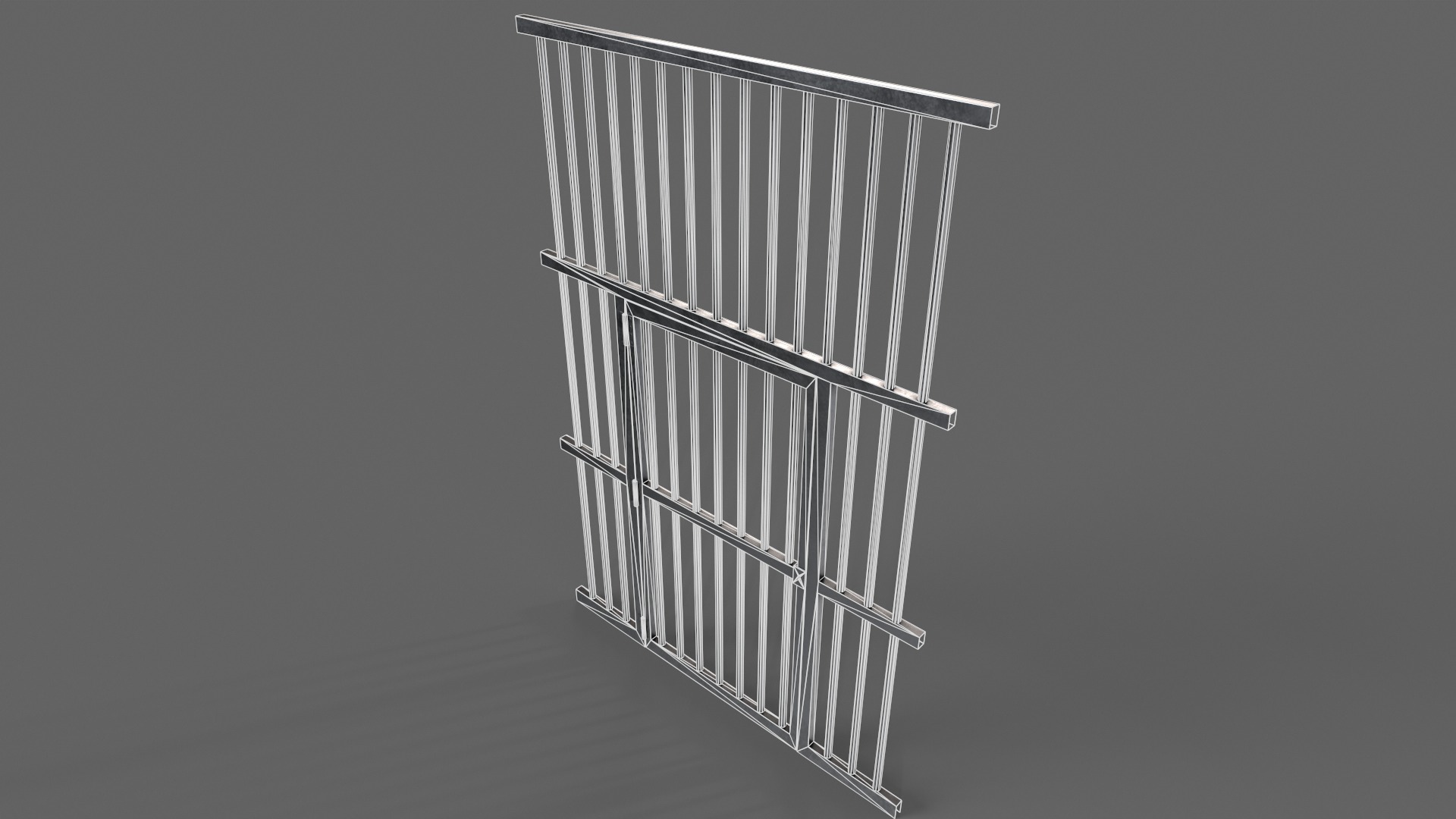 PBR Door Prison Cell 3D Model Collection_70