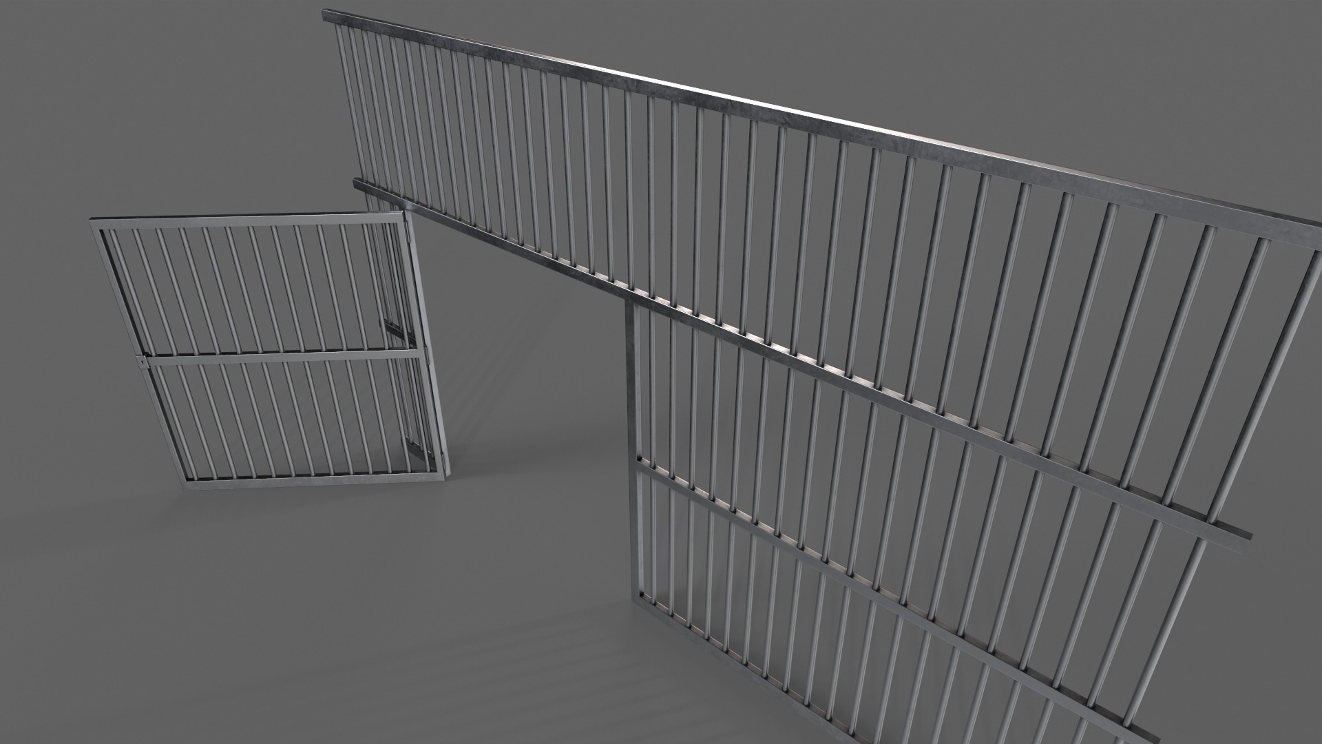 PBR Door Prison Cell 3D Model Collection_58