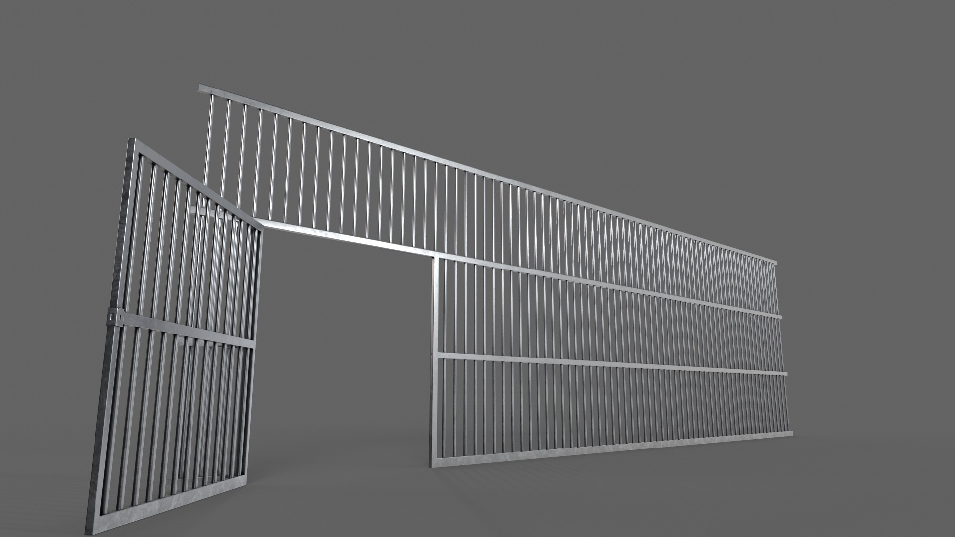 PBR Door Prison Cell 3D Model Collection_46
