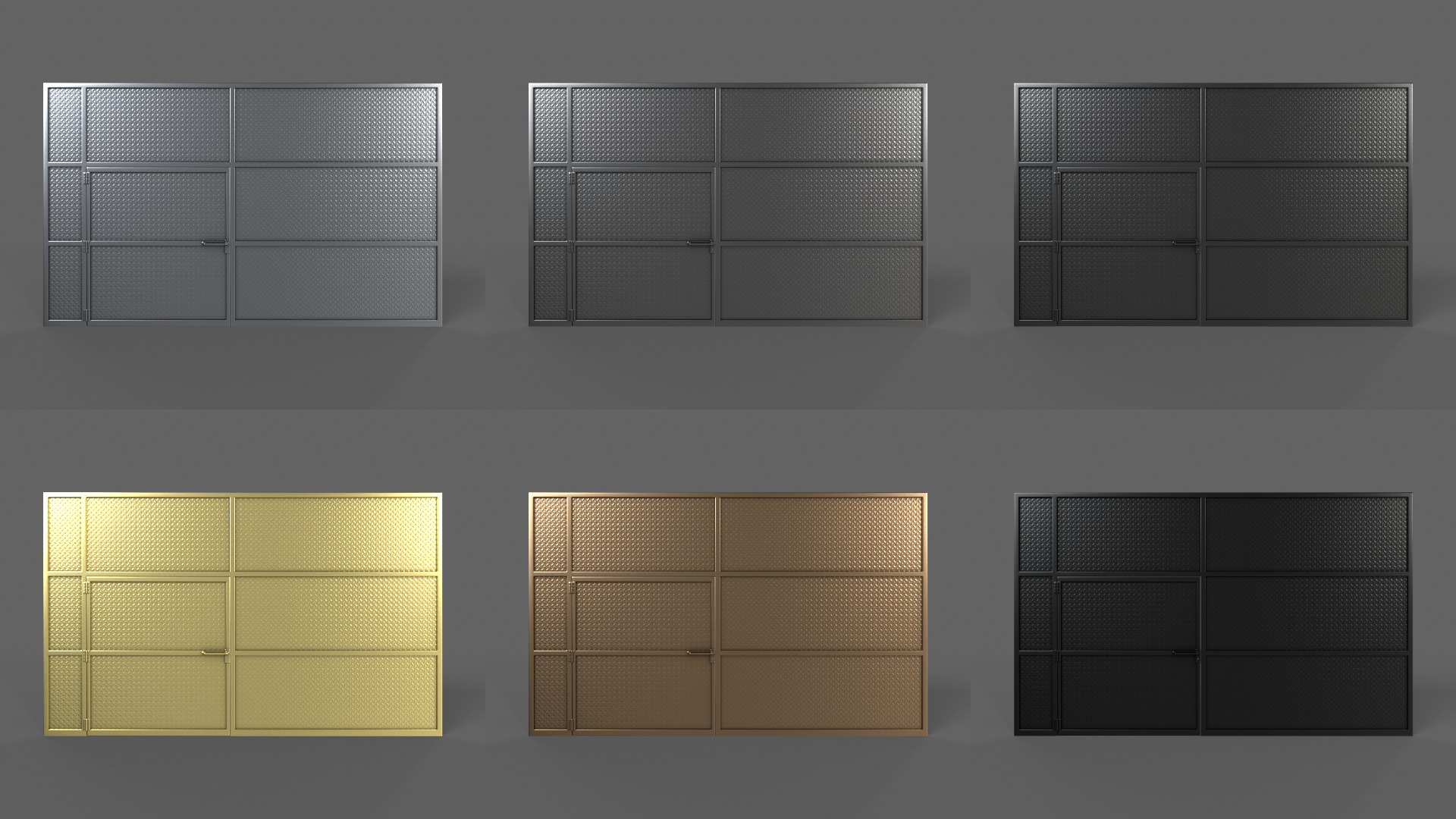 PBR Door Prison Cell 3D Model Collection_20