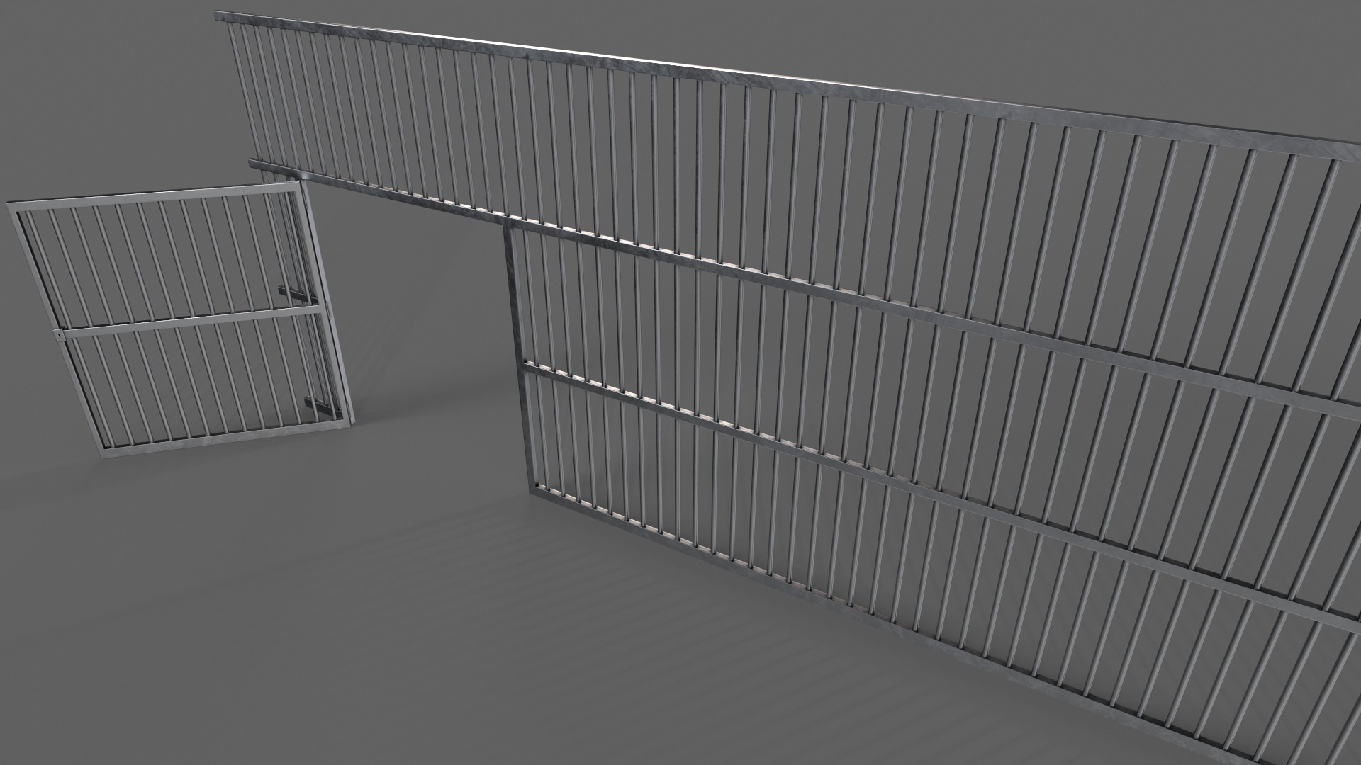 PBR Door Prison Cell 3D Model Collection_64