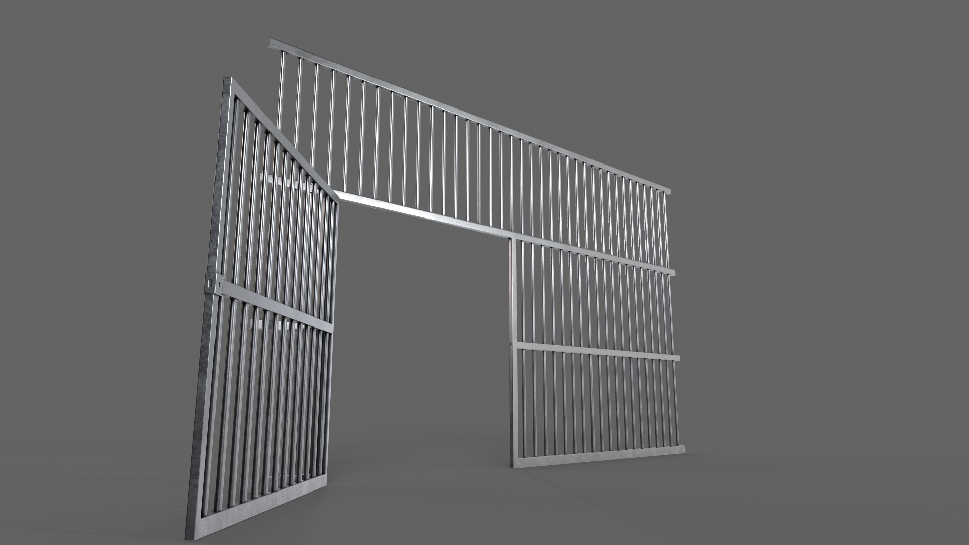 PBR Door Prison Cell 3D Model Collection_40