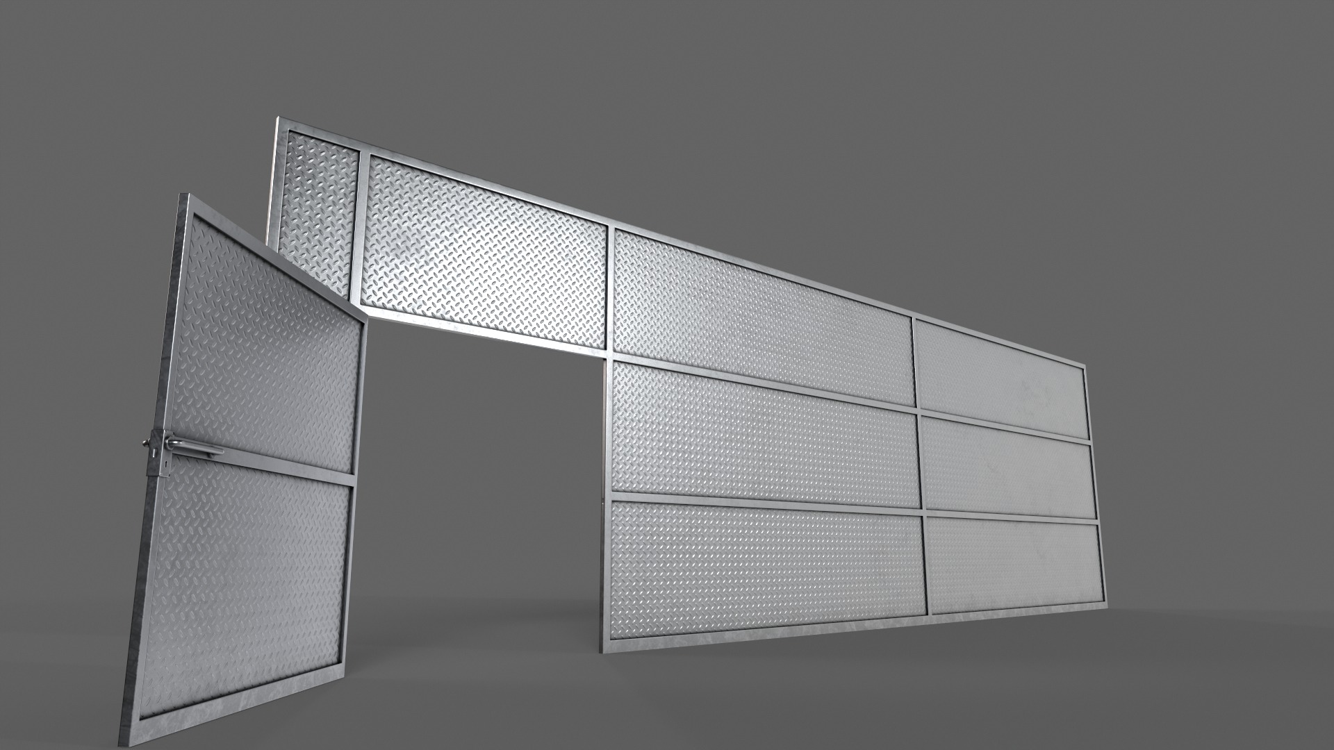 PBR Door Prison Cell 3D Model Collection_49