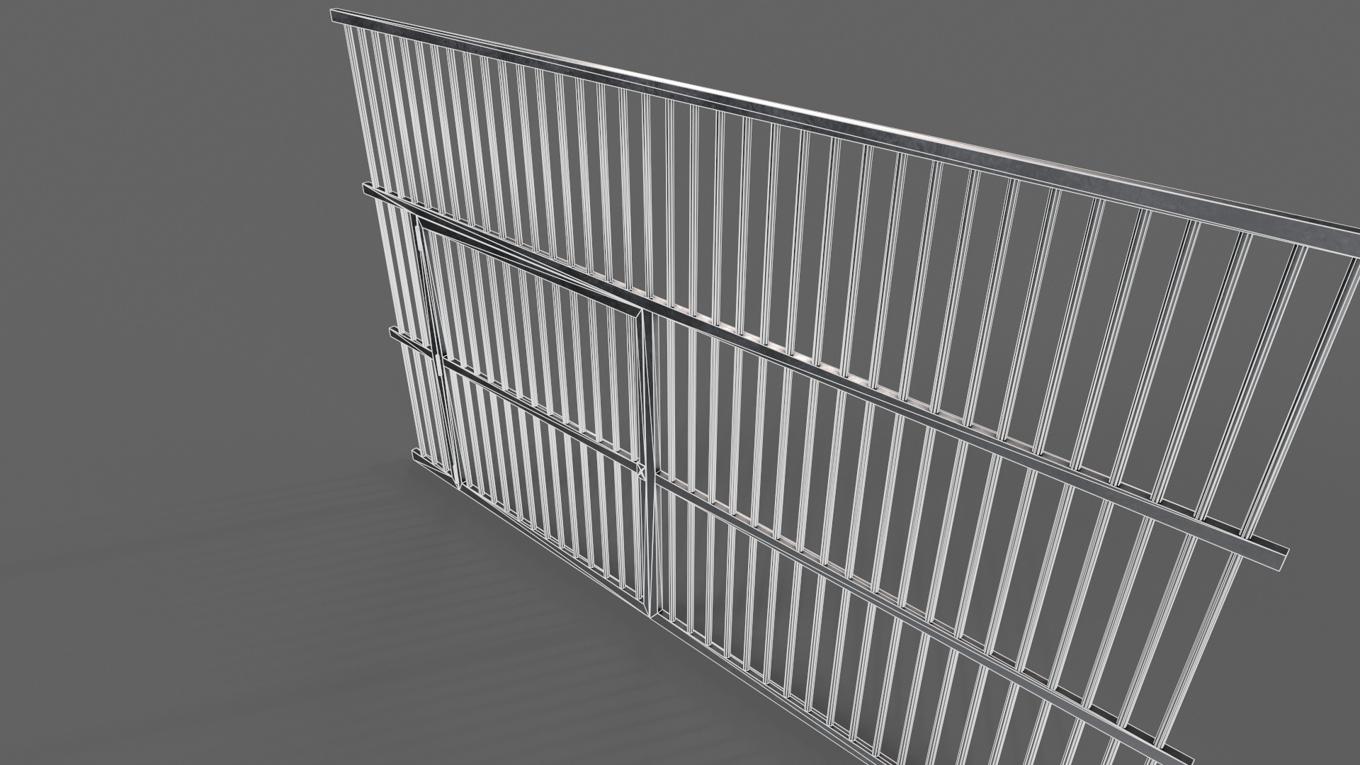 PBR Door Prison Cell 3D Model Collection_76