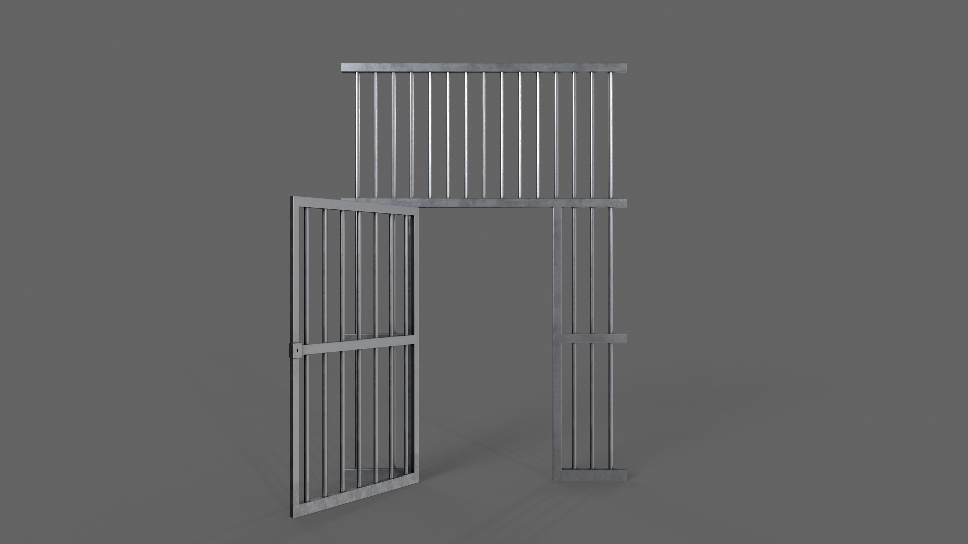 PBR Door Prison Cell 3D Model Collection_11