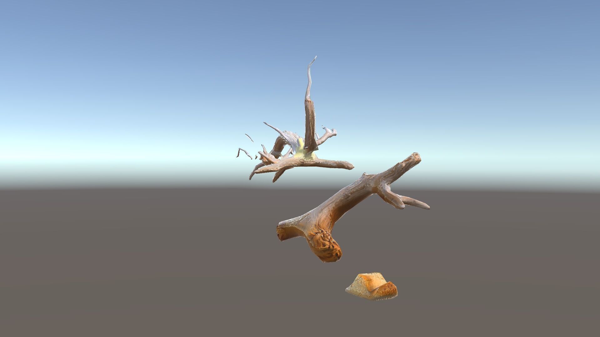 Beach Driftwood and Sand with Shells Model Pack Low-poly 3D model_12