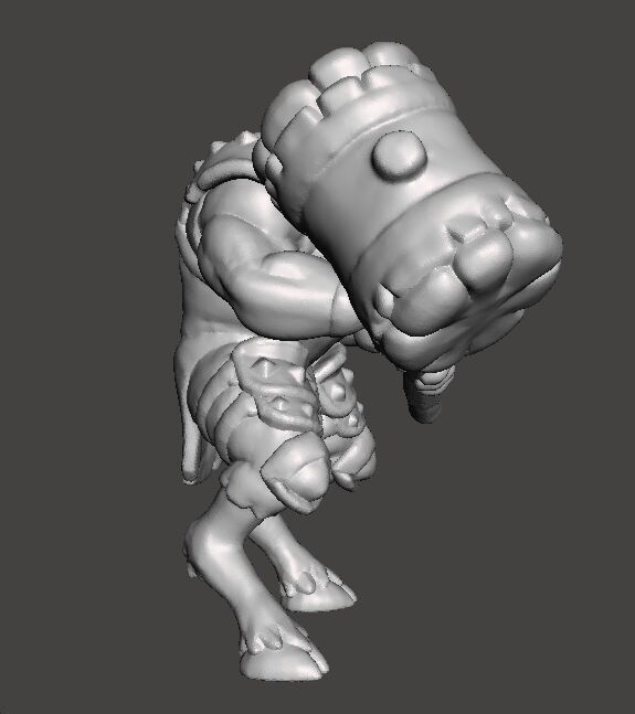 RHINOTAUR WARRIOR MINIATURE MODEL FANTASY GAMES RPG DND 3D print model_4