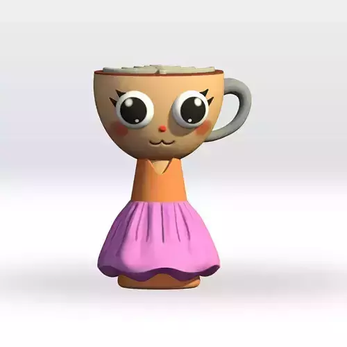 Ballerina cappuccina Sprunki STL file 3D Model Italian Brain