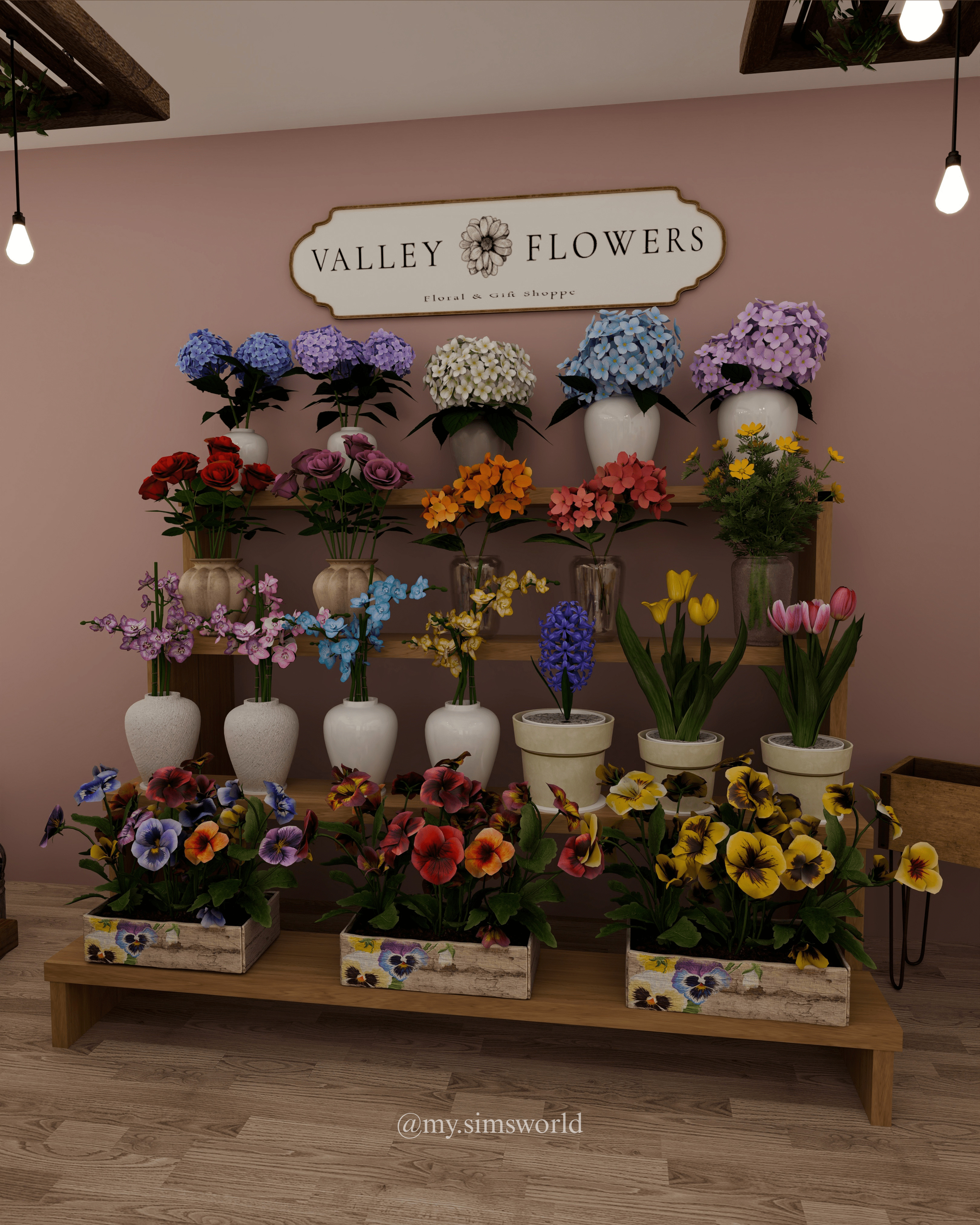 Flower Shop Blender Scene 3D model_6