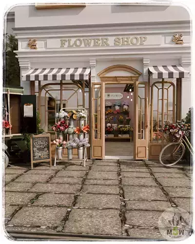 Flower Shop Blender Scene