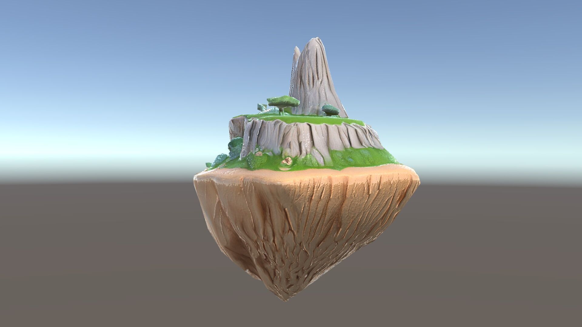 Floating Island Landscape Model Pack Low-poly 3D model_7