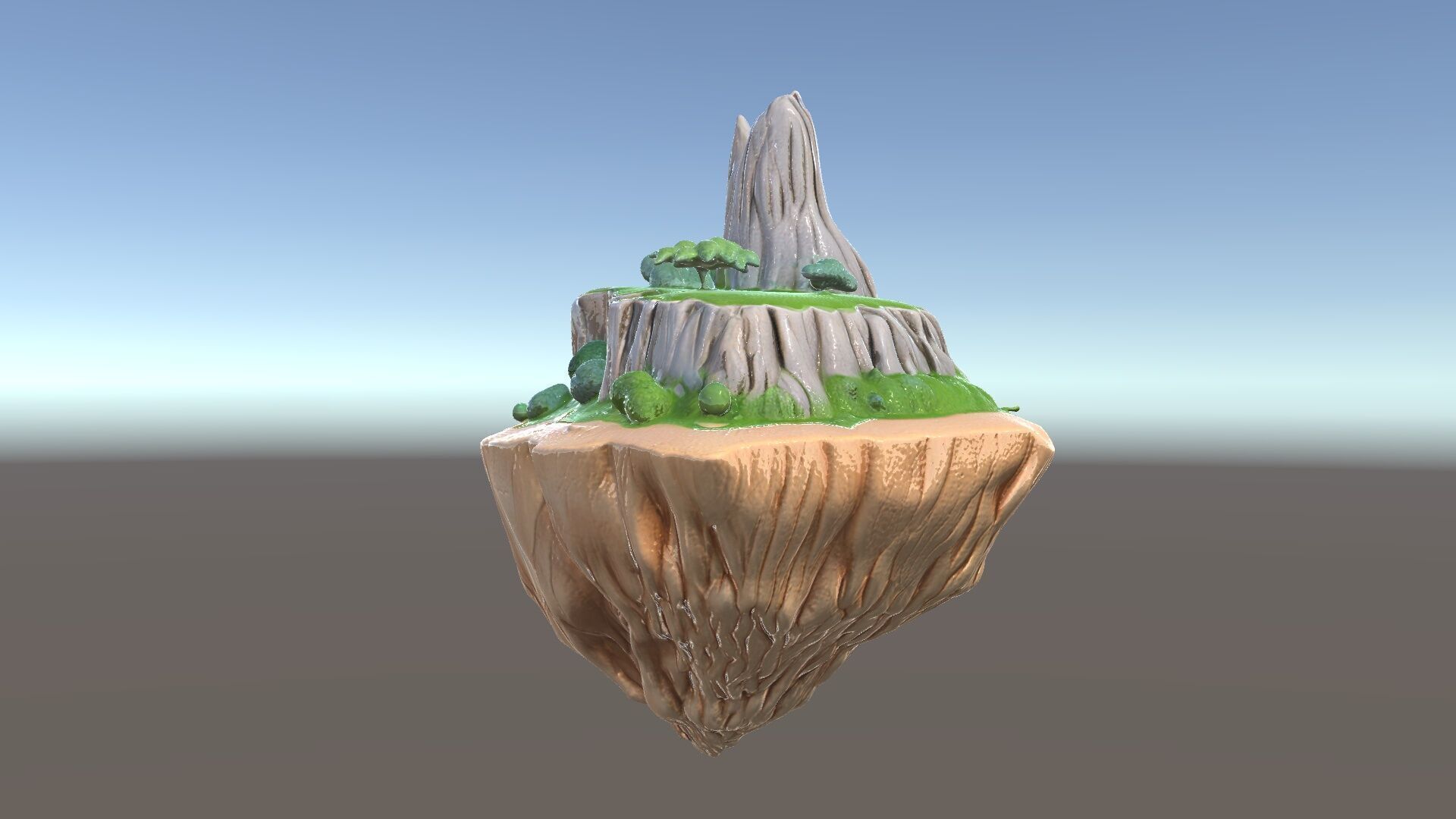 Floating Island Landscape Model Pack Low-poly 3D model_5