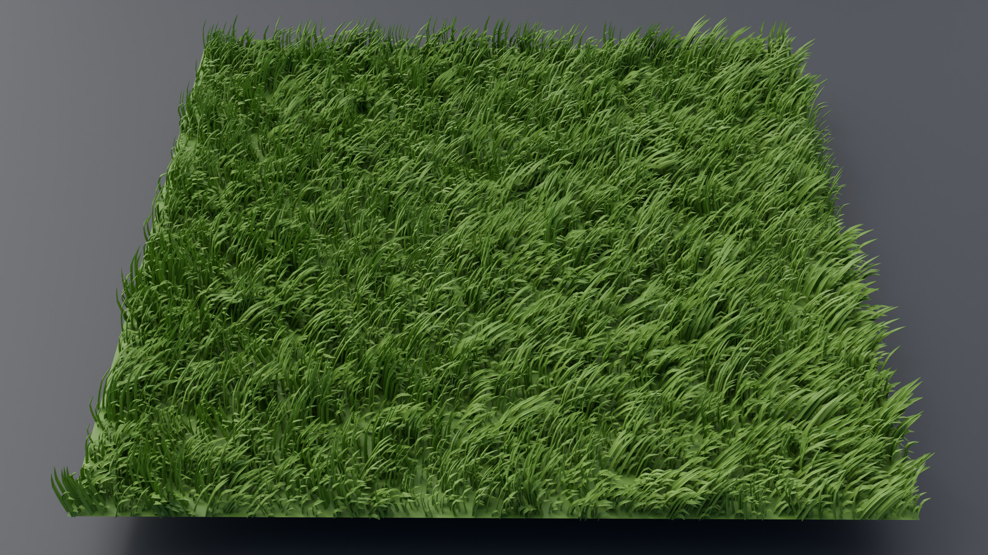 Grass Low-poly 3D model_2