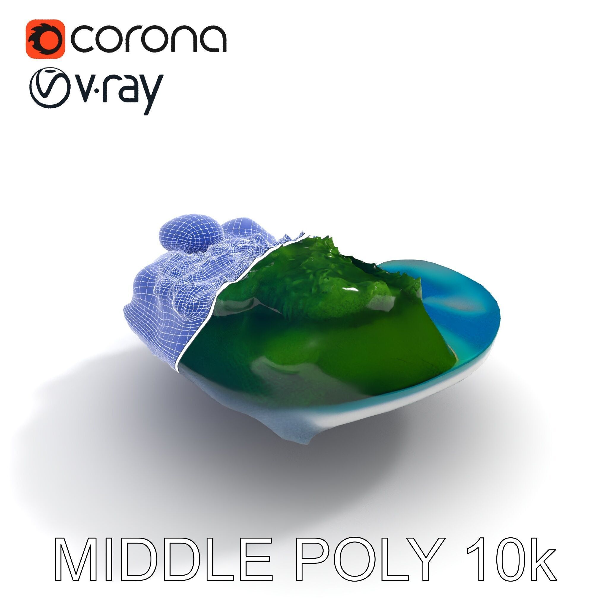 Tropical Island Scene D Model Pack Low-poly 3D model_8