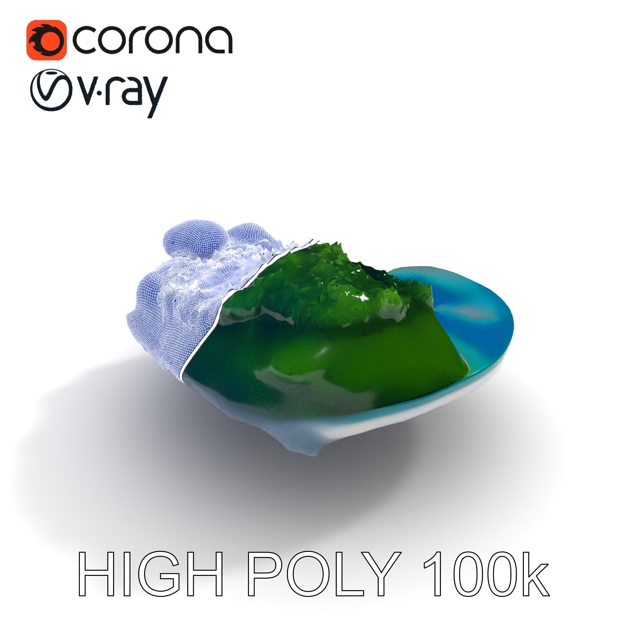 Tropical Island Scene D Model Pack Low-poly 3D model_24