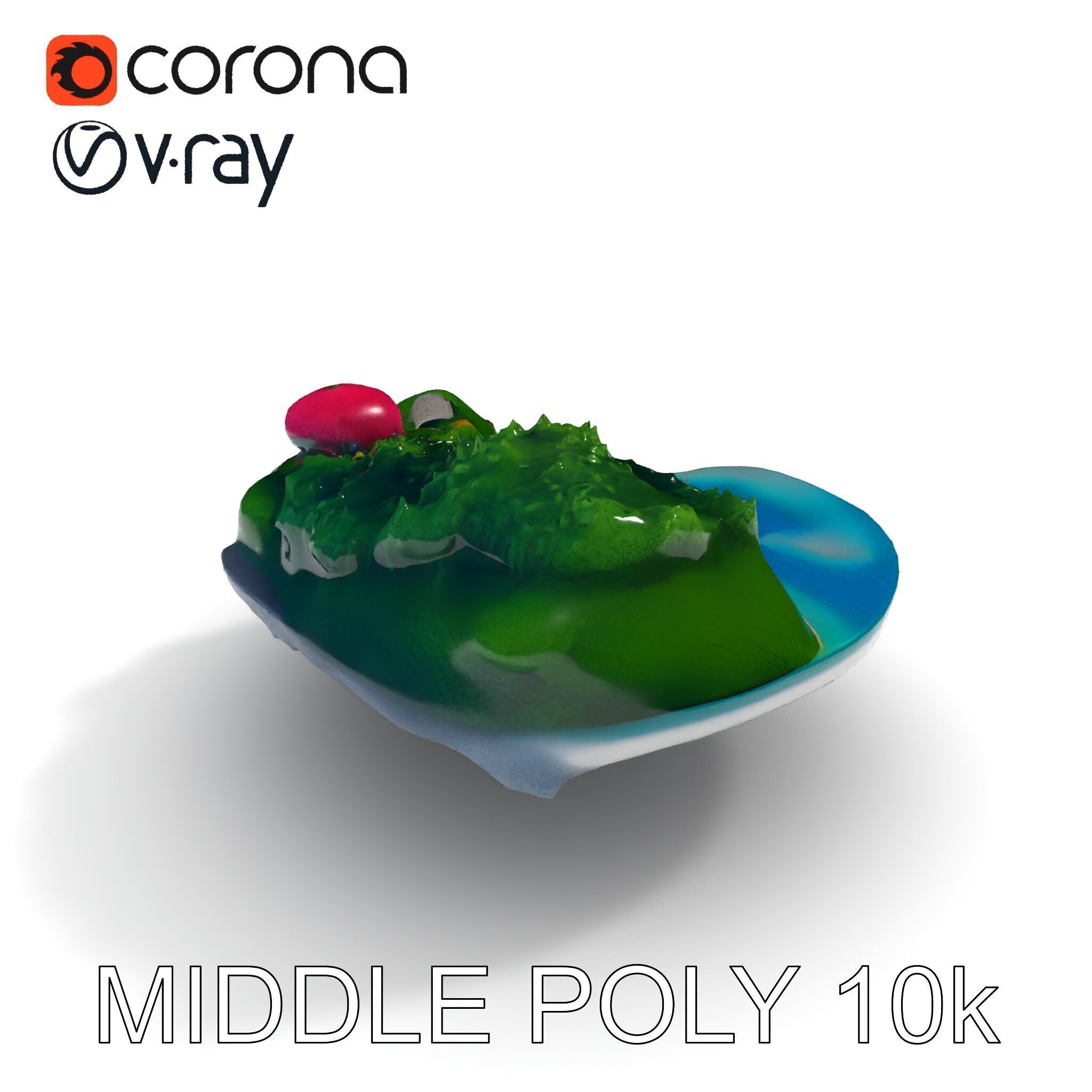 Tropical Island Scene D Model Pack Low-poly 3D model_6