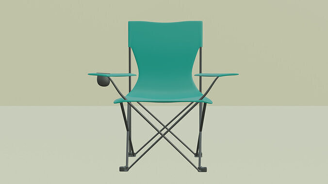 Camping Chair  Low-poly 3D model