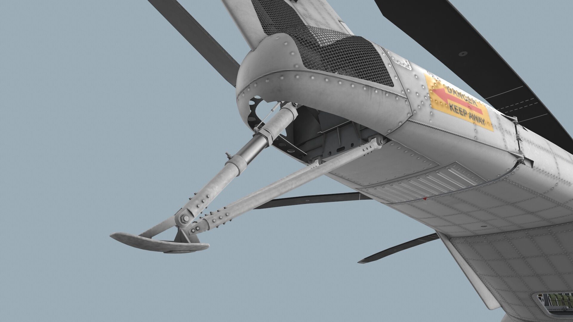 MH-53E Sea Dragon JMSDF Complex Animation Low-poly 3D model_12