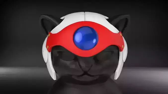 Cat Helmet Ninja White STL for