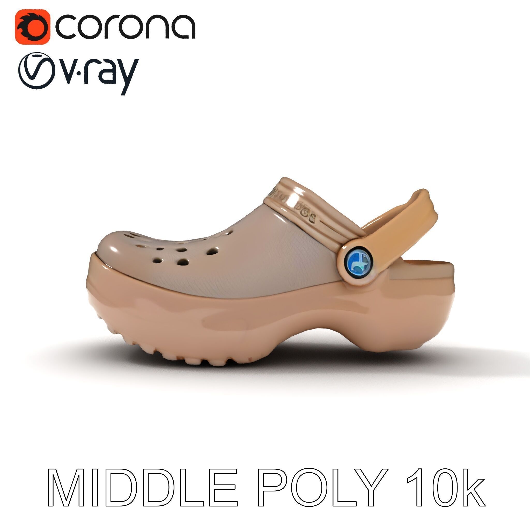 Casual Clog Footwear Model Pack Low-poly 3D model_24