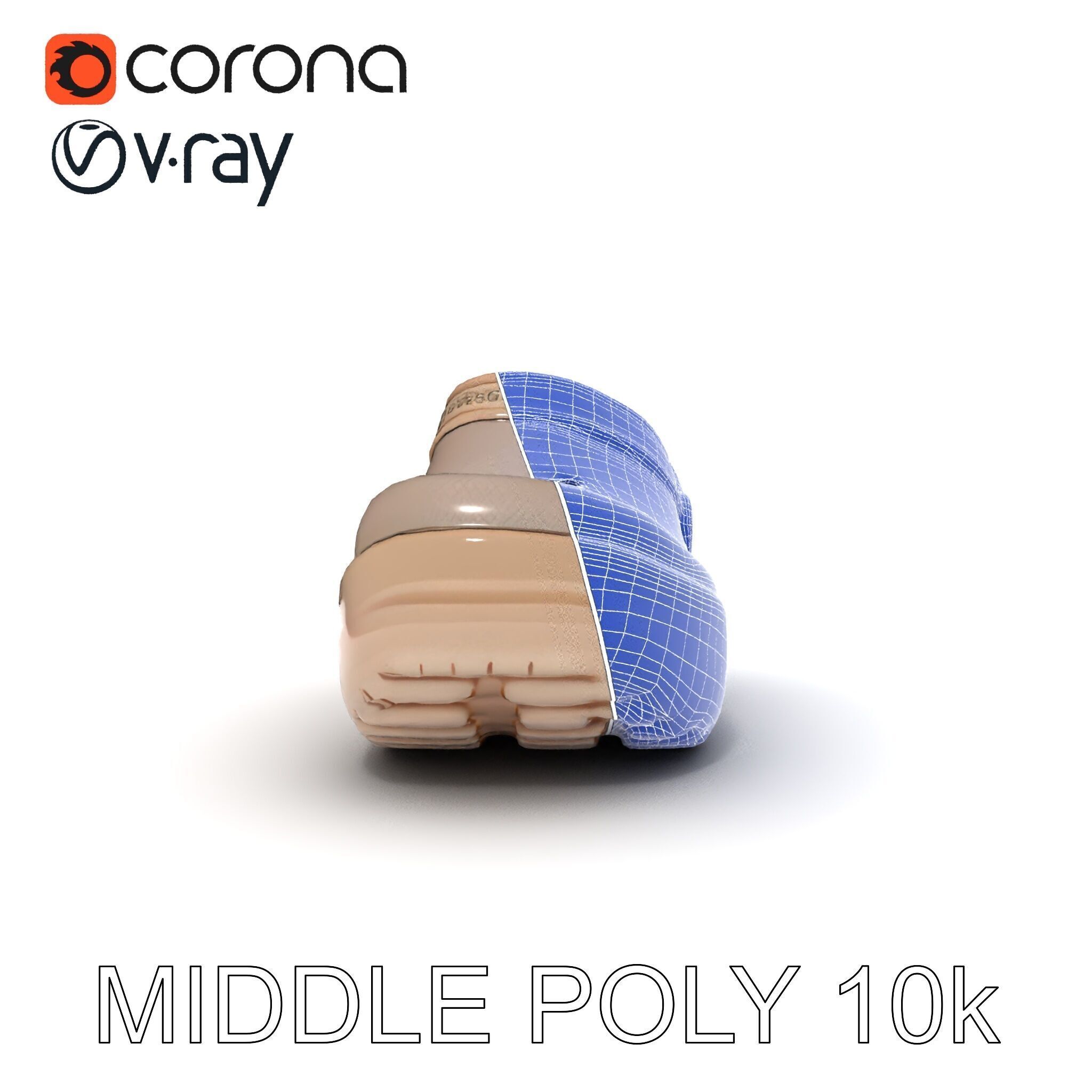 Casual Clog Footwear Model Pack Low-poly 3D model_11