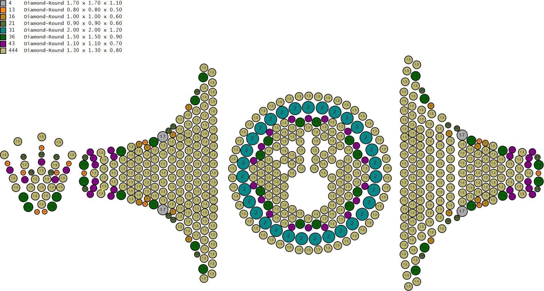 Custom Signet Rolex Crown Round Shape Diamond Ring 3D print model_16