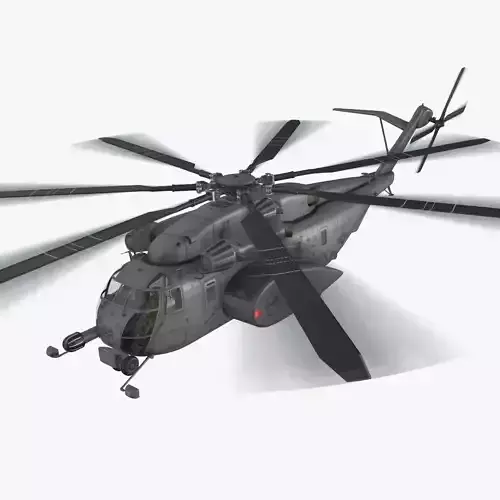 MH-53E Sea Dragon US Navy Complex Animation Low-poly 3D model