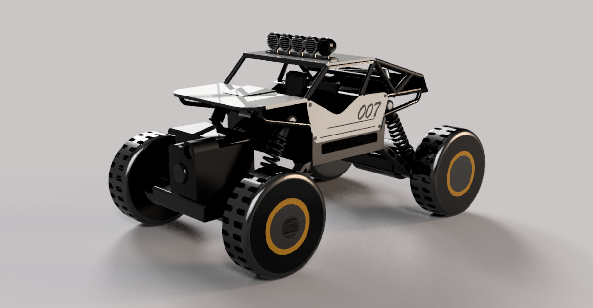 RC Off Road Buggy 3D Model - High Detail Game Ready PBR Textured 3D model_3