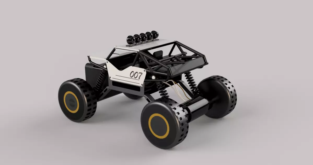 RC Off Road Buggy 3D Model - High Detail Game Ready PBR Textured 3D model_0