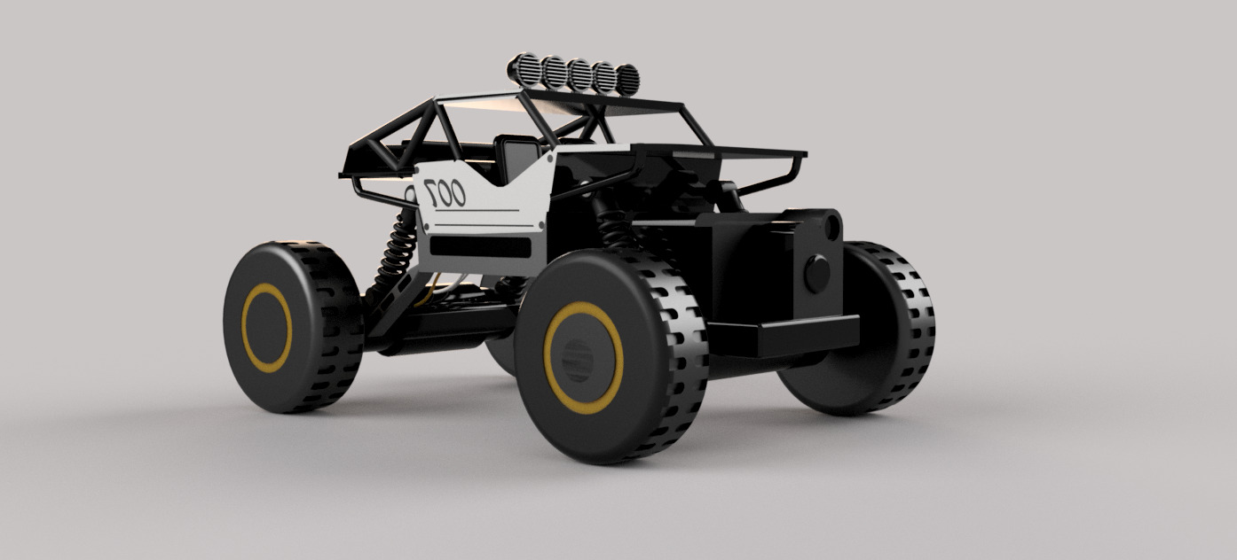 RC Off Road Buggy 3D Model - High Detail Game Ready PBR Textured 3D model_2