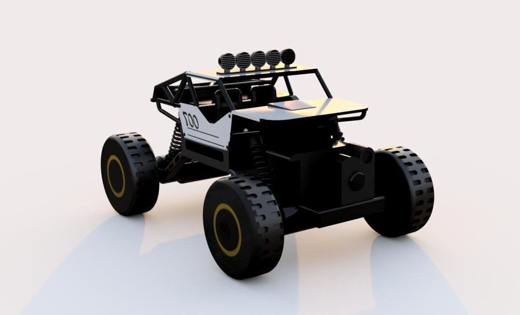 RC Off Road Buggy 3D Model - High Detail Game Ready PBR Textured 3D model_4