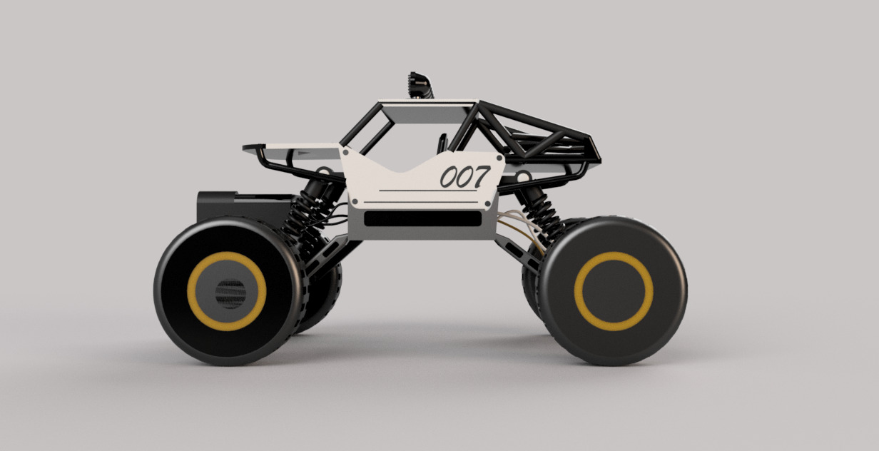 RC Off Road Buggy 3D Model - High Detail Game Ready PBR Textured 3D model_1