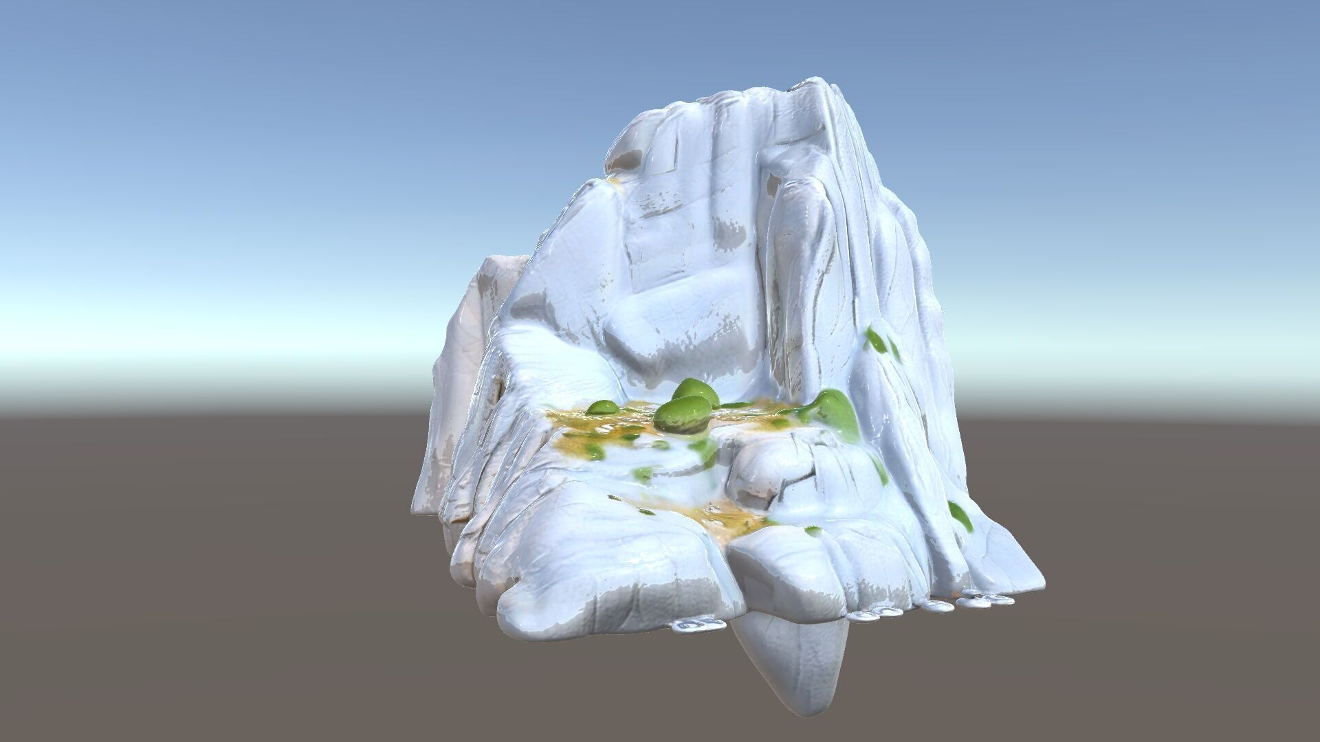 Realistic Rocky Cliff with Vegetation Model Pack Low-poly 3D model_5