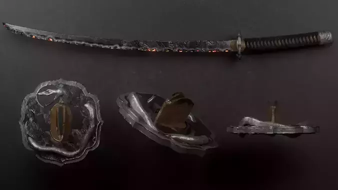 Snake Of Flame 3D model