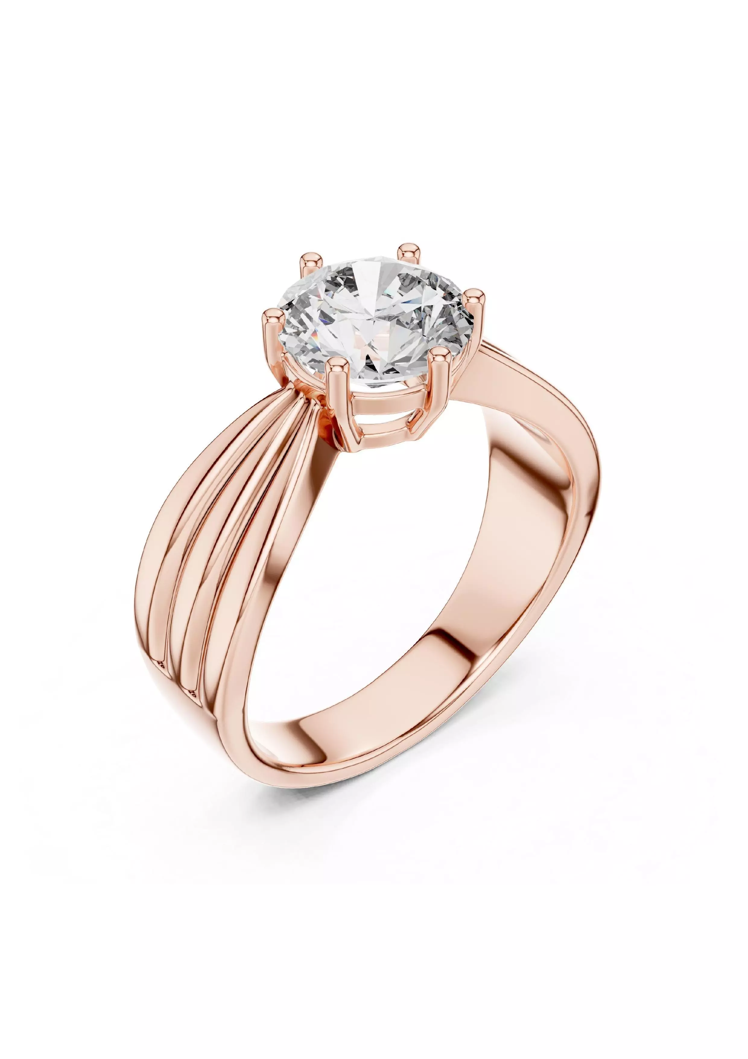 100 Solitaire Ring Earrings Pendant 3D print model_97