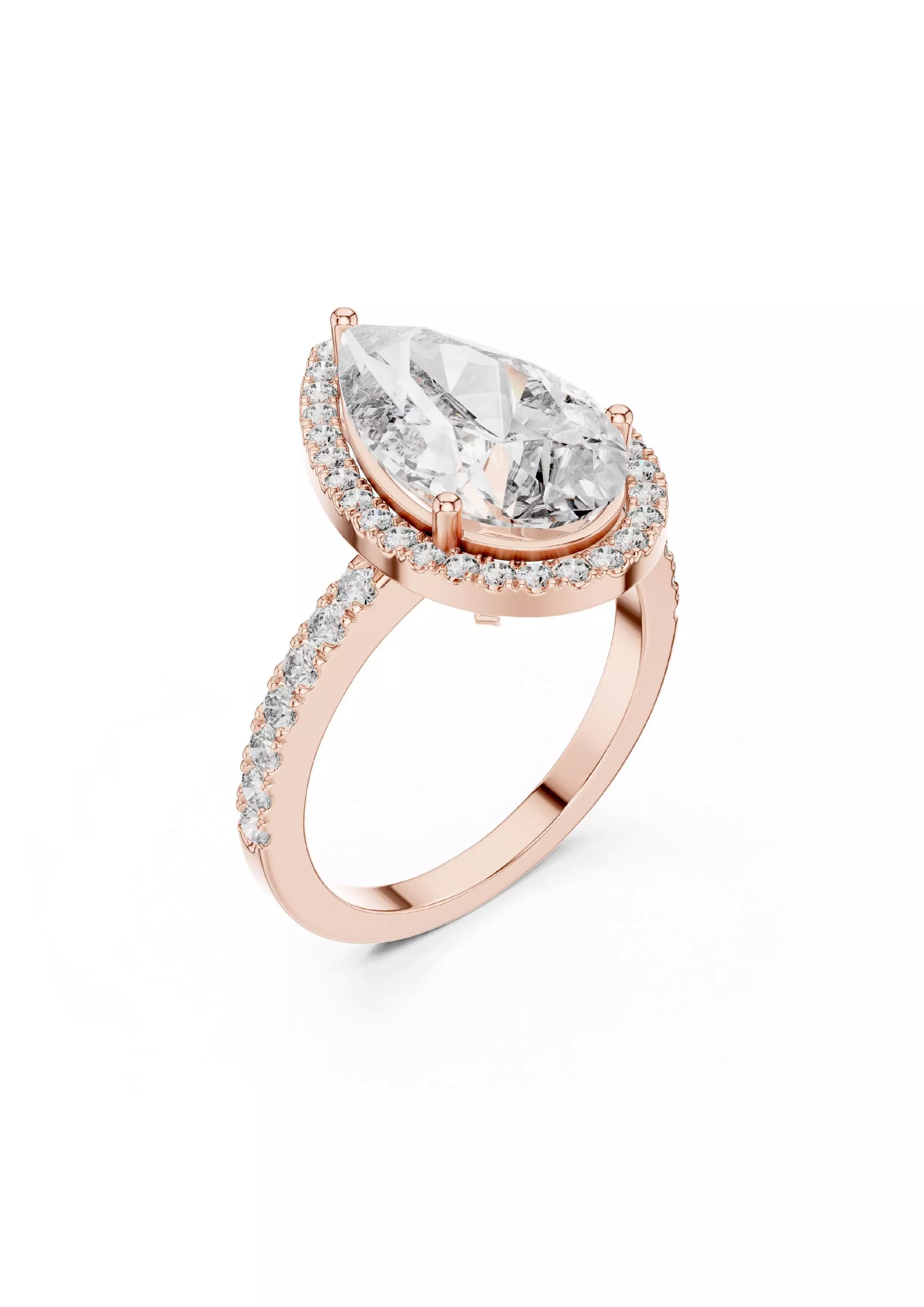 100 Solitaire Ring Earrings Pendant 3D print model_87