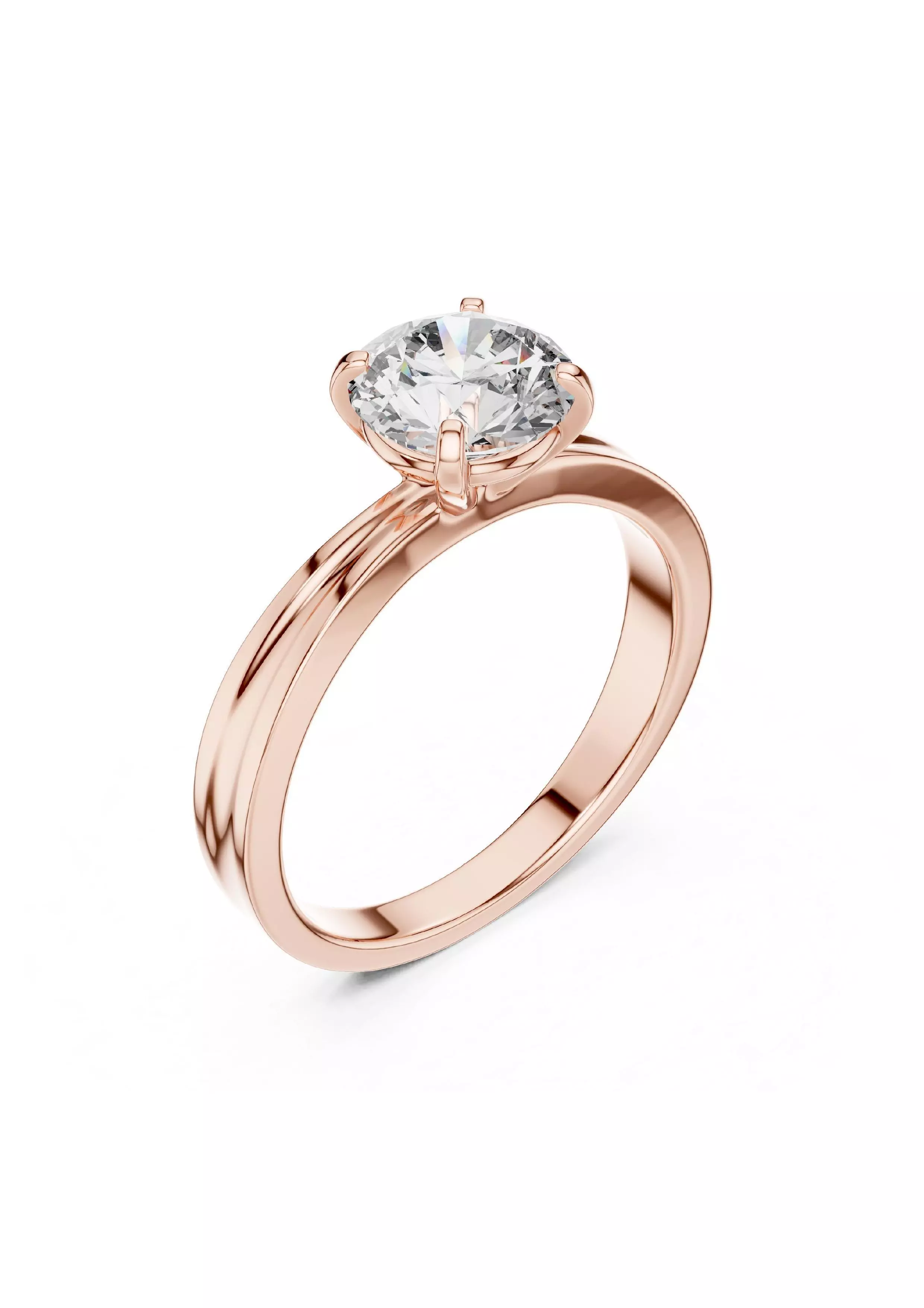 100 Solitaire Ring Earrings Pendant 3D print model_95