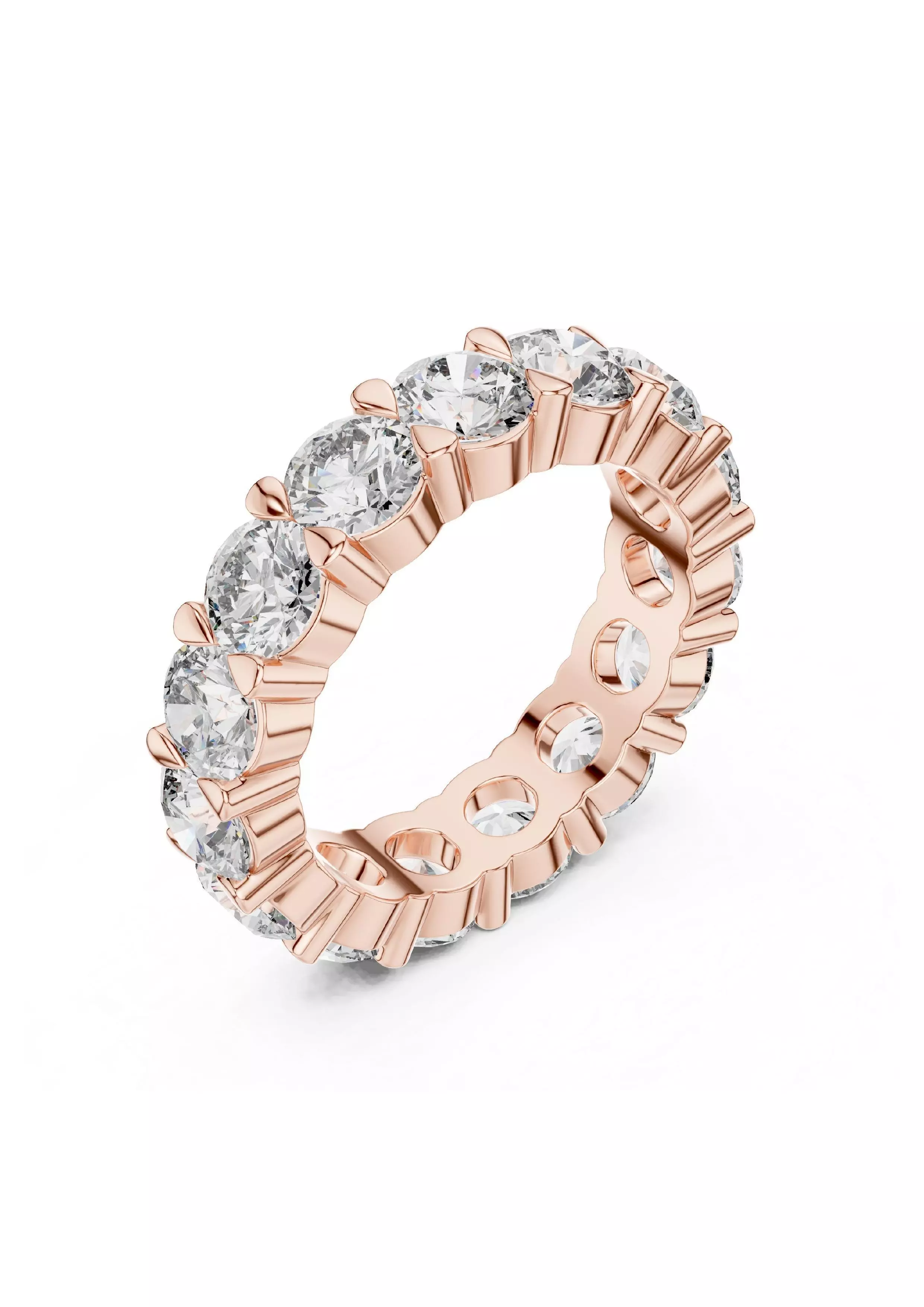 100 Solitaire Ring Earrings Pendant 3D print model_71