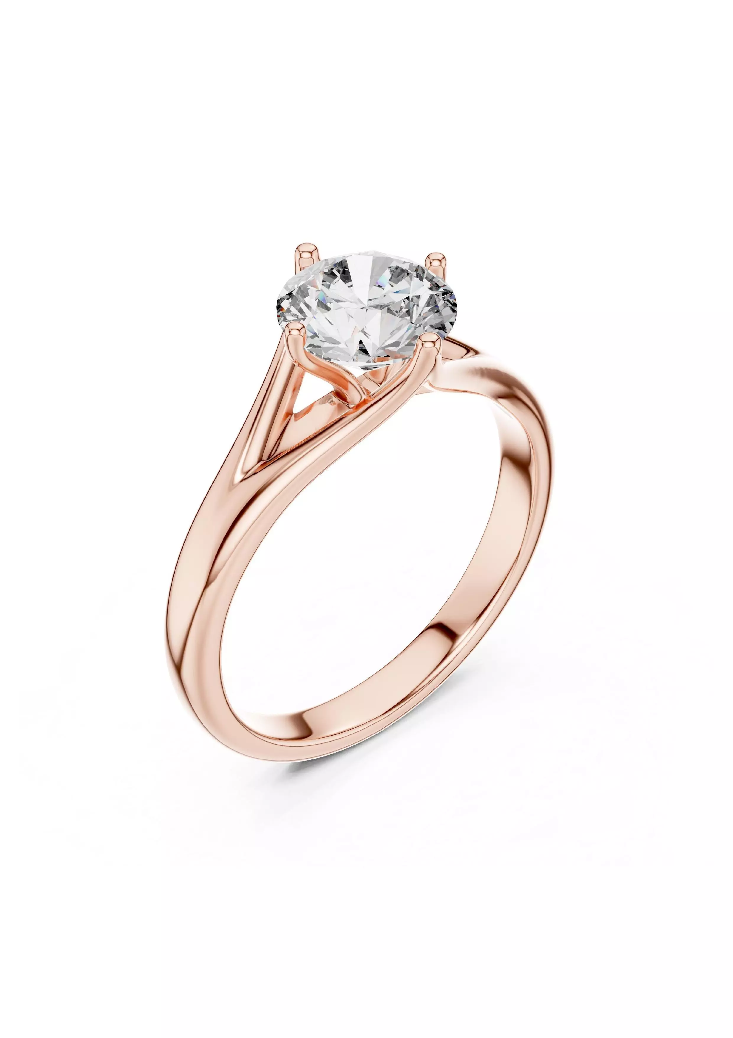 100 Solitaire Ring Earrings Pendant 3D print model_23