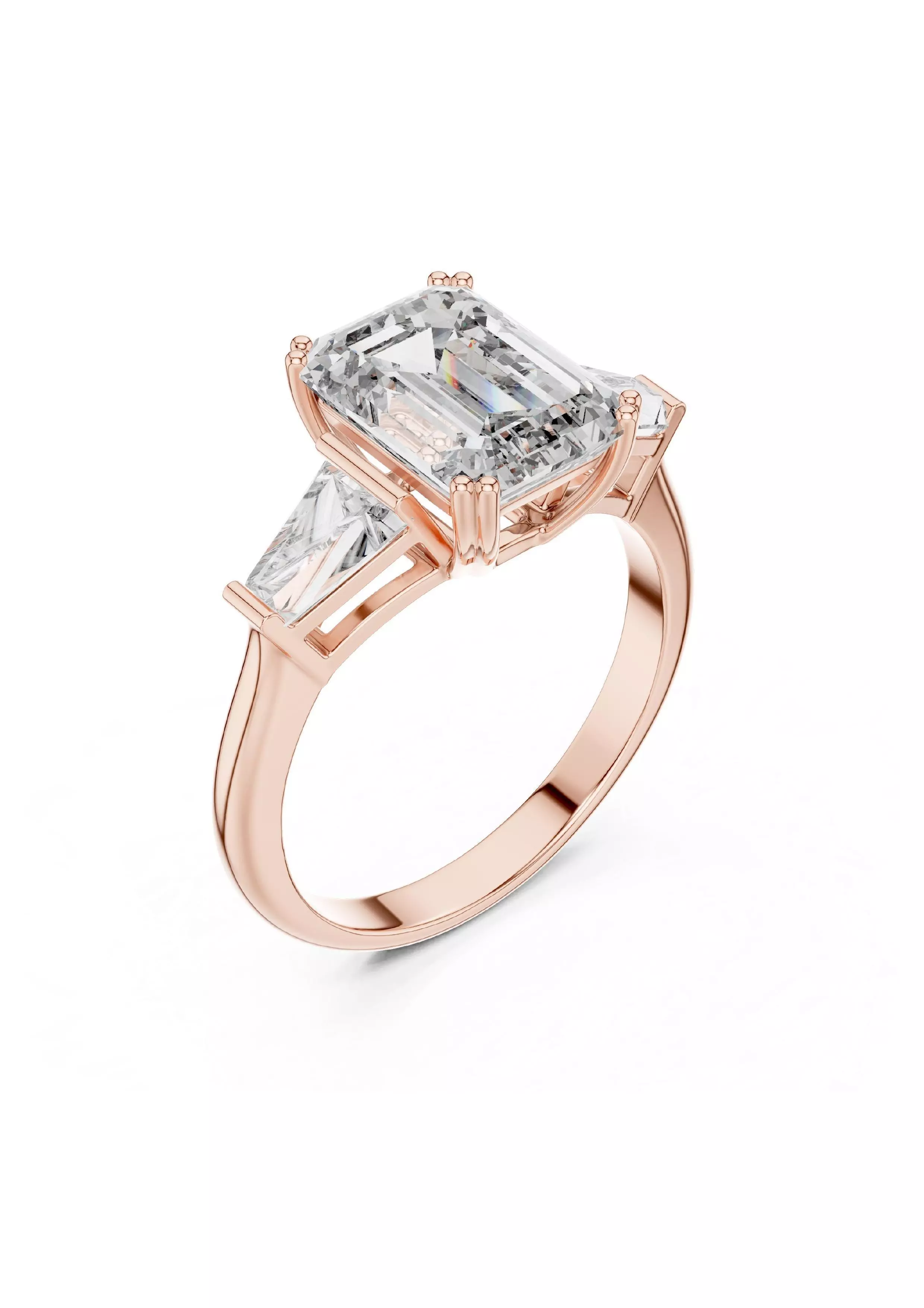 100 Solitaire Ring Earrings Pendant 3D print model_76