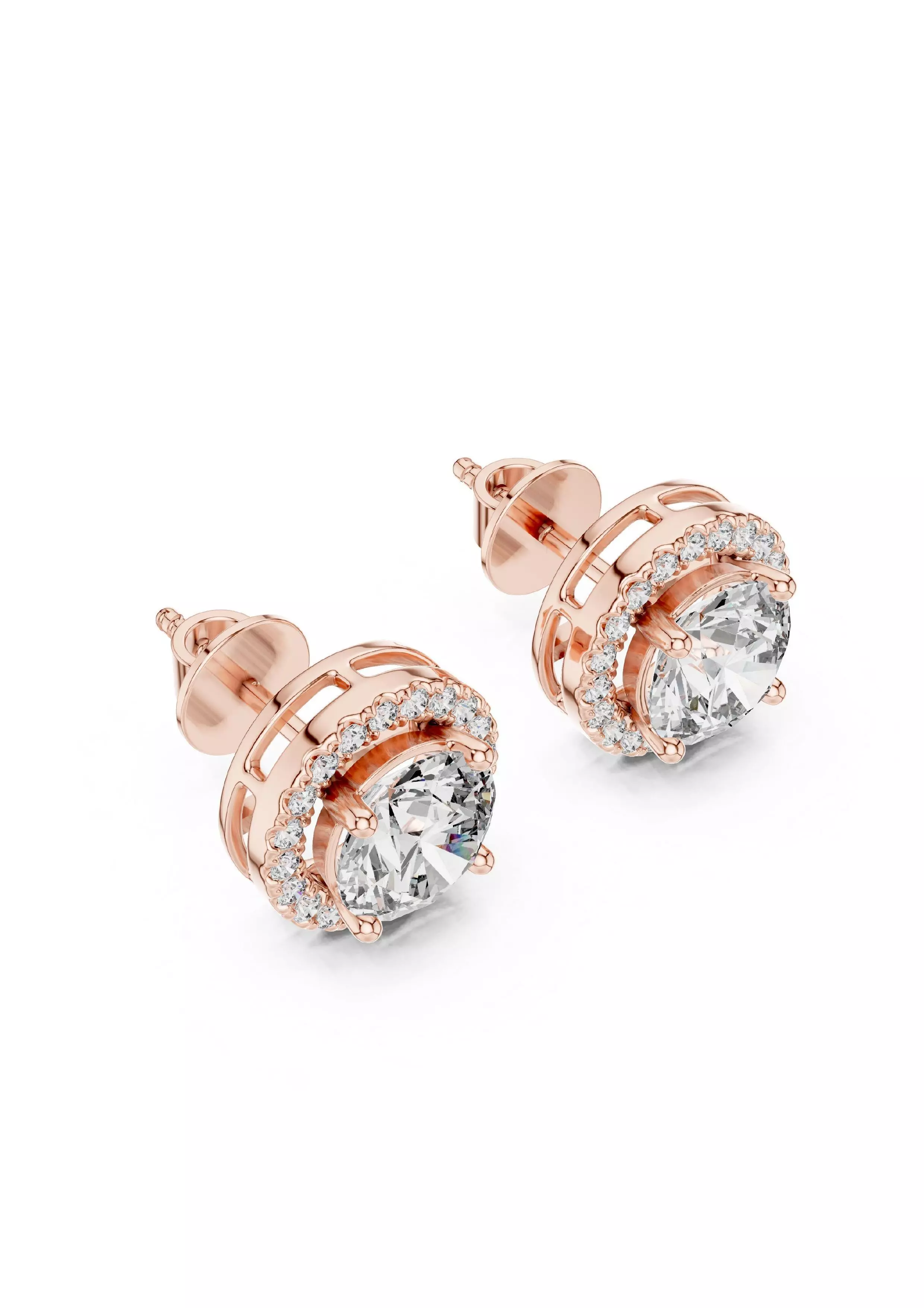 100 Solitaire Ring Earrings Pendant 3D print model_39