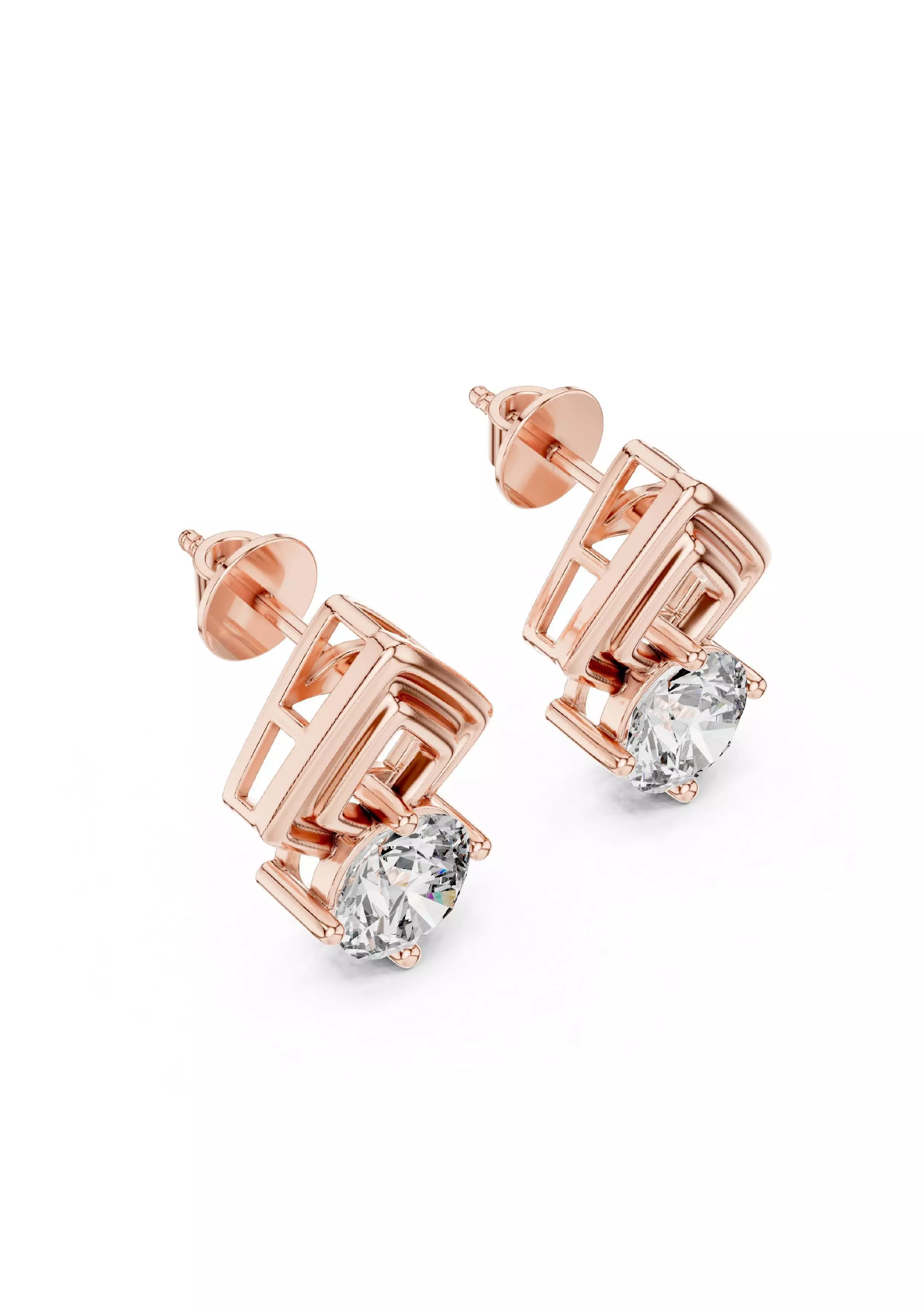 100 Solitaire Ring Earrings Pendant 3D print model_52