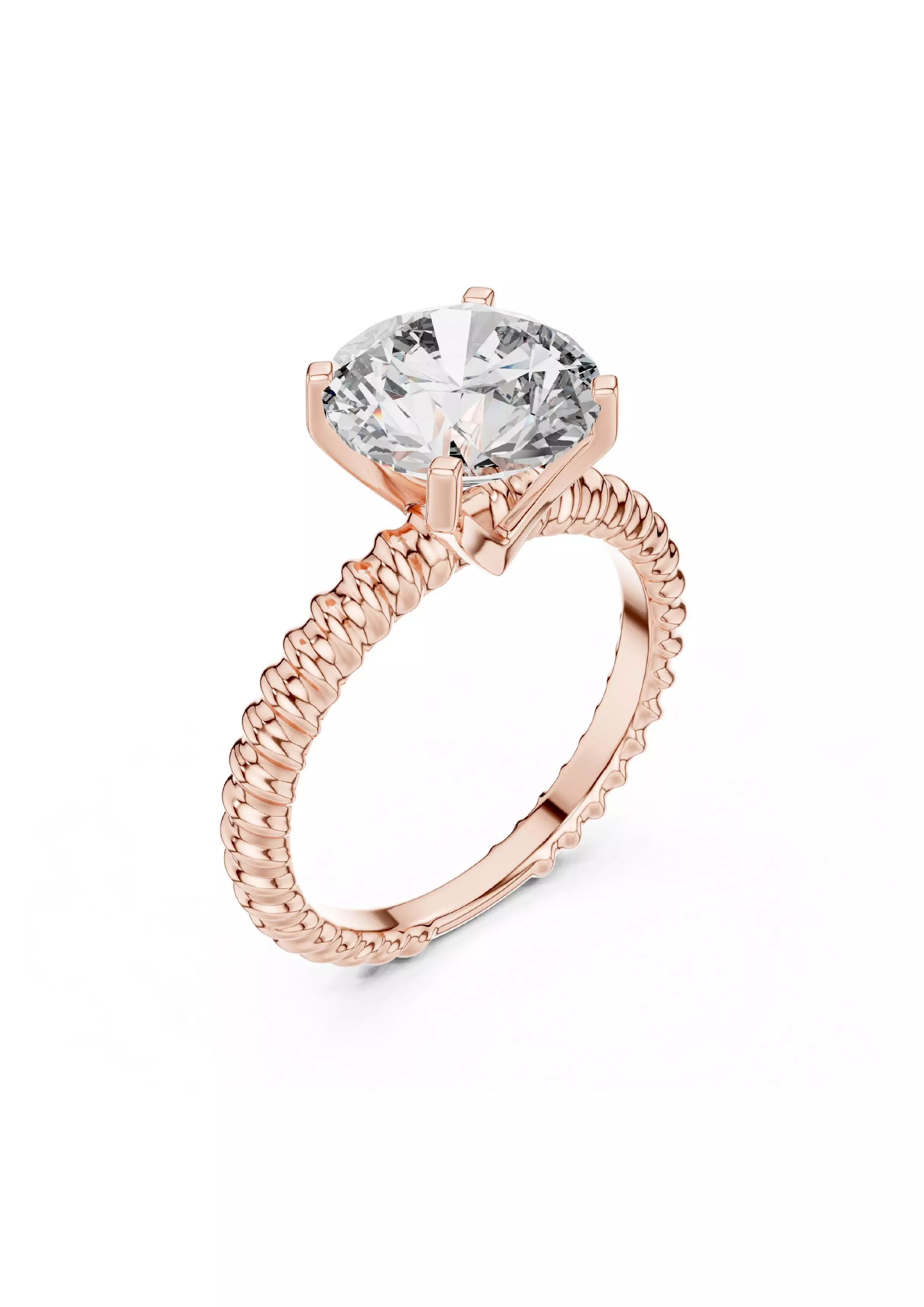 100 Solitaire Ring Earrings Pendant 3D print model_53