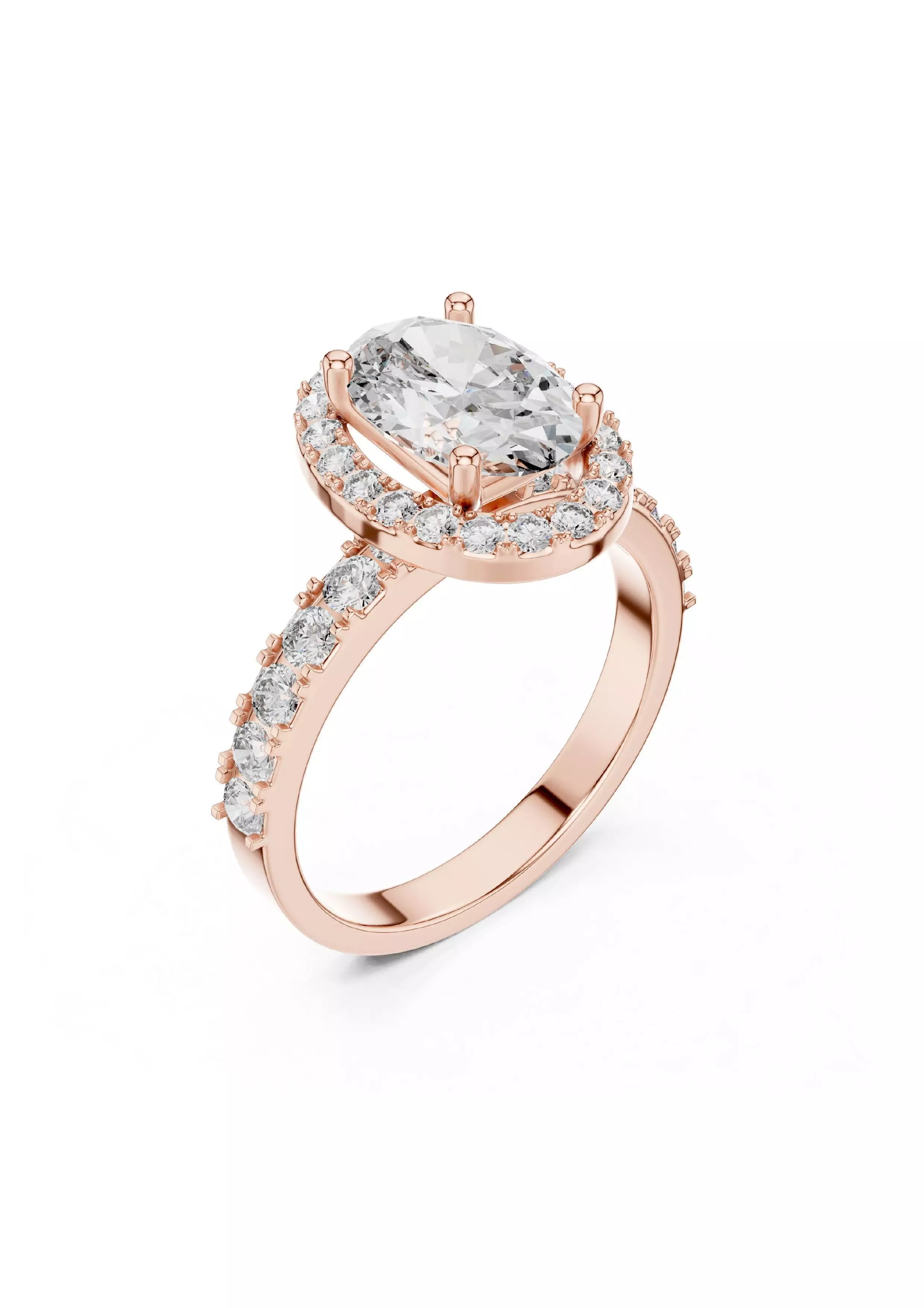 100 Solitaire Ring Earrings Pendant 3D print model_102