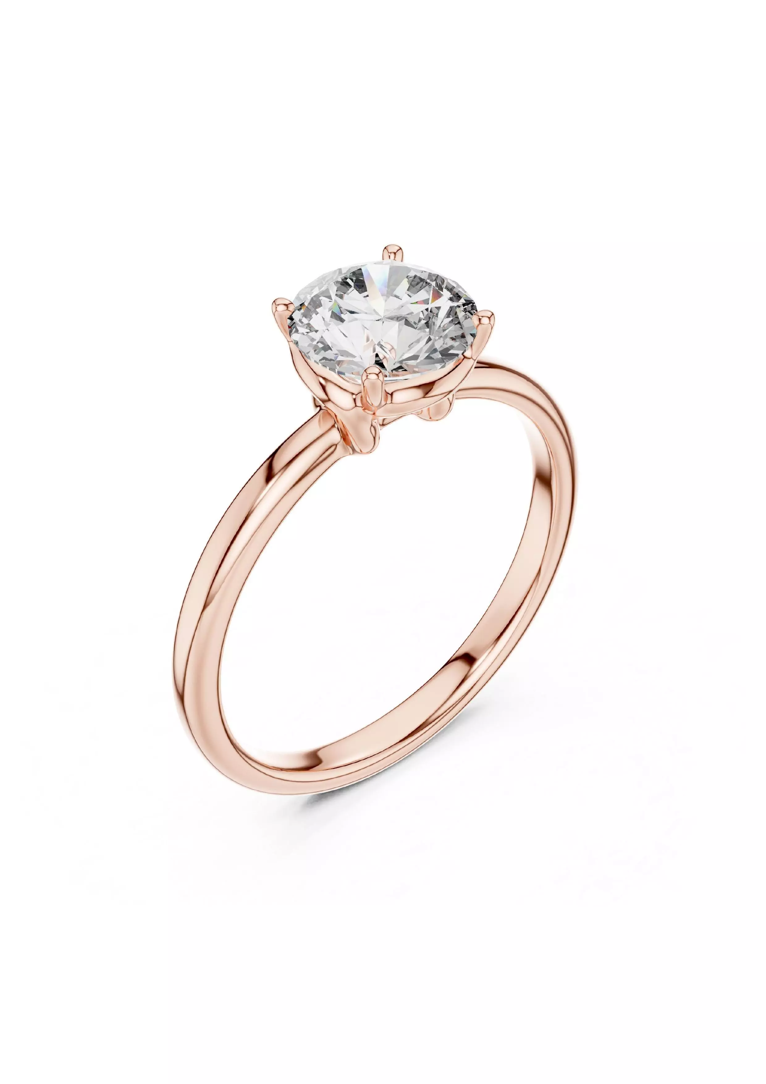 100 Solitaire Ring Earrings Pendant 3D print model_47