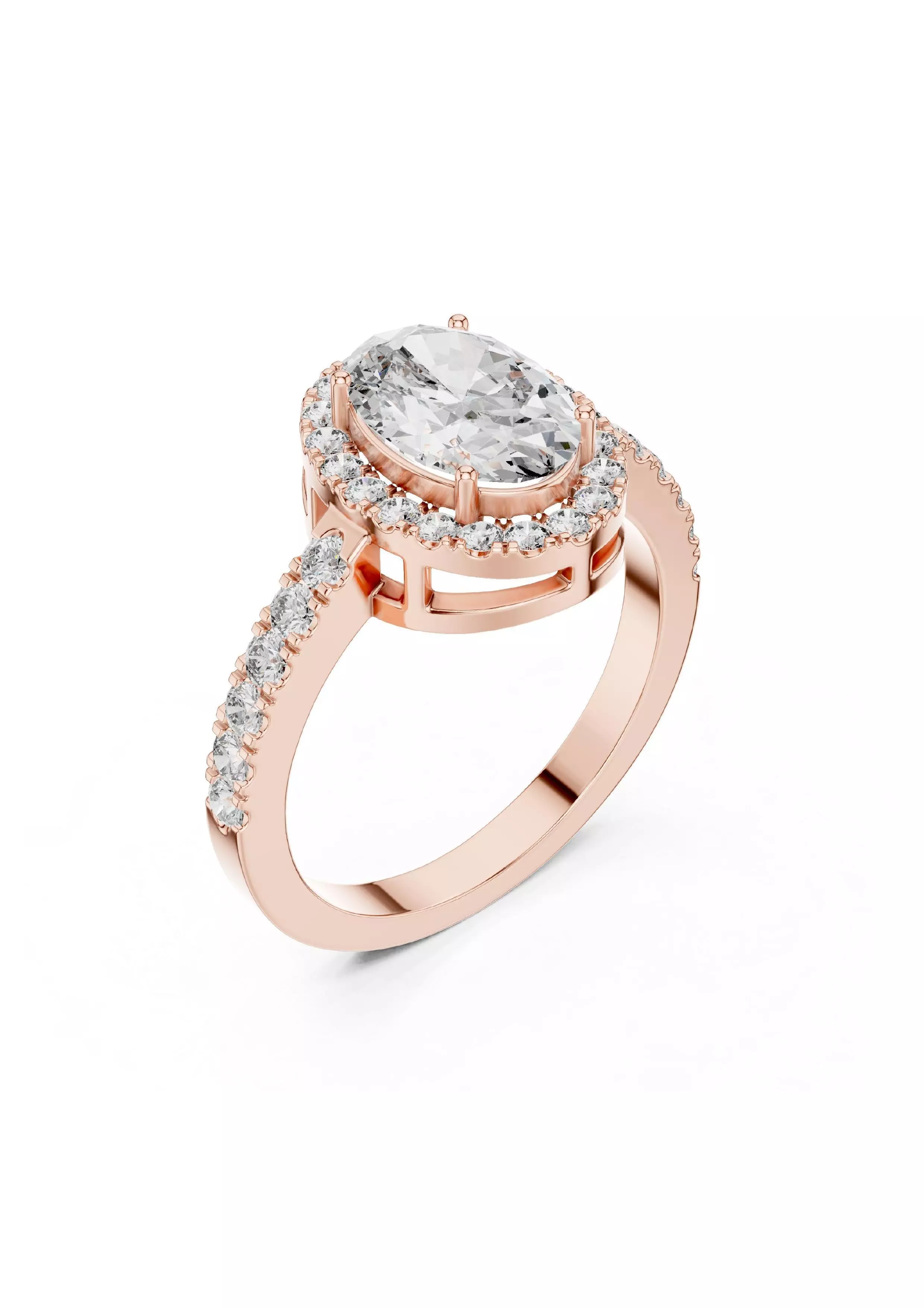 100 Solitaire Ring Earrings Pendant 3D print model_78