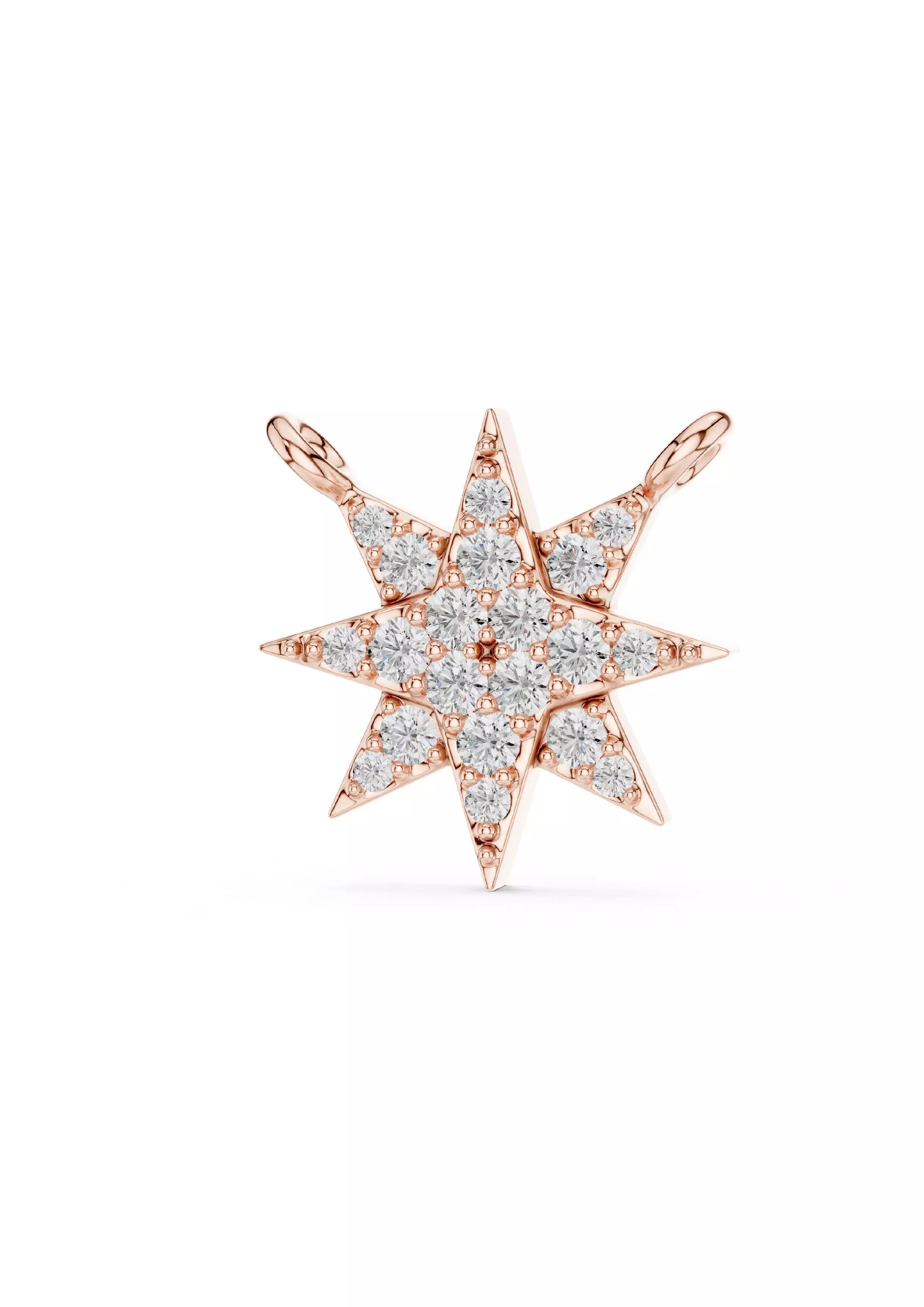 100 Solitaire Ring Earrings Pendant 3D print model_31